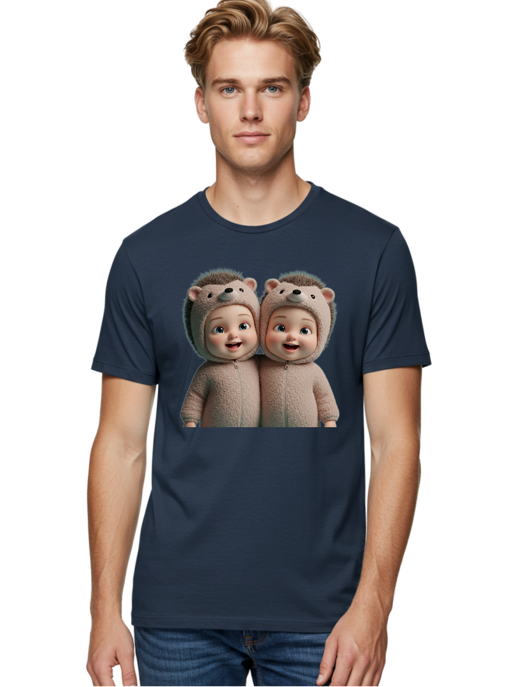 Twin-Babies-In-Hedgehog-Costumes Men'S Graphic Tee, 100% Cotton, Comfortable Casual Summer Wear, Machine Washable, Vintage Camera, Old Camera, Antique Camera, Black Camera, Classic Photography, Photography Equipment, Nostalgic Device, Bal520