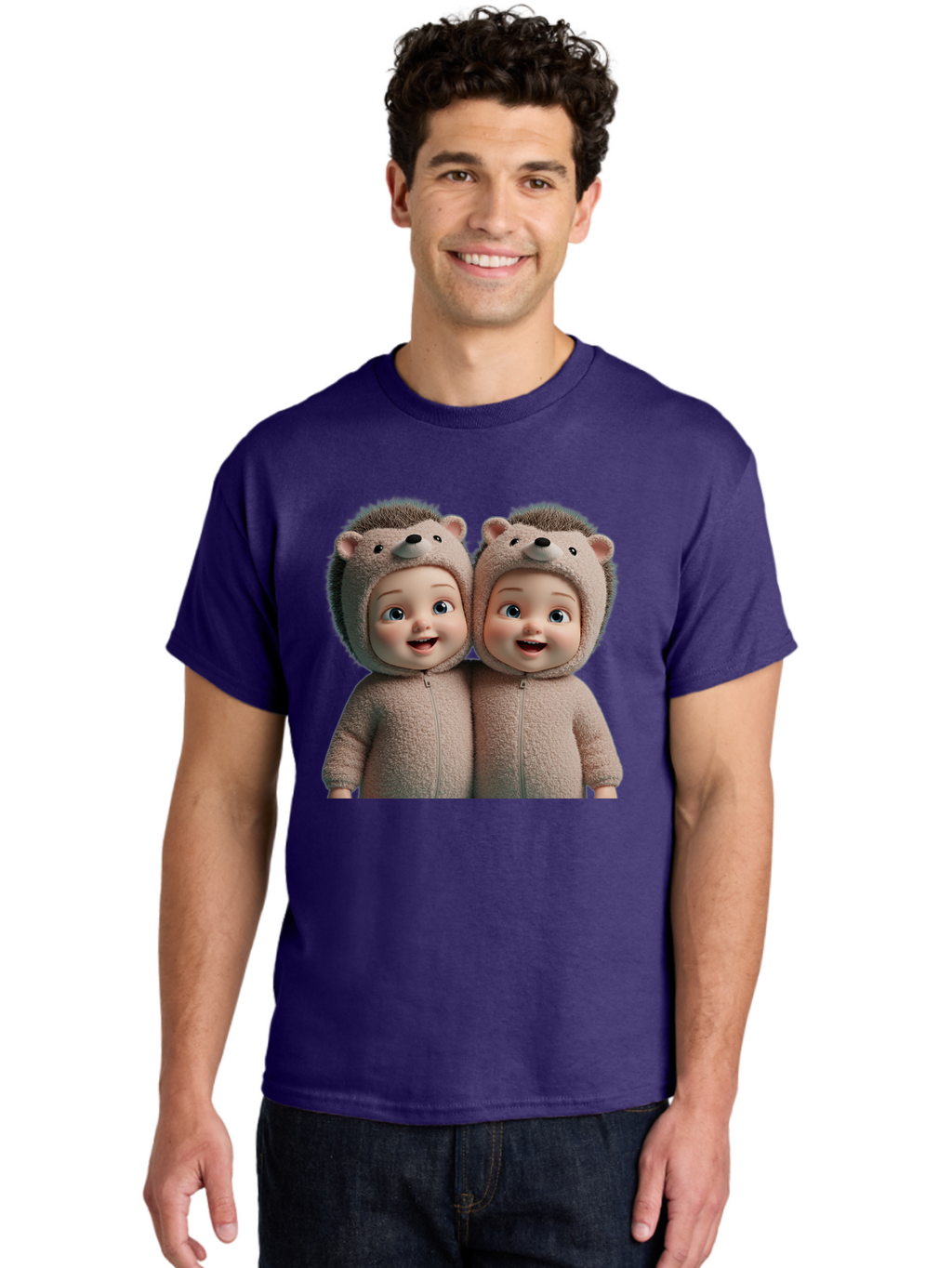 Twin-Babies-In-Hedgehog-Costumes Men'S Graphic Tee, 100% Cotton, Comfortable Casual Summer Wear, Machine Washable, Vintage Camera, Old Camera, Antique Camera, Black Camera, Classic Photography, Photography Equipment, Nostalgic Device, Bal520