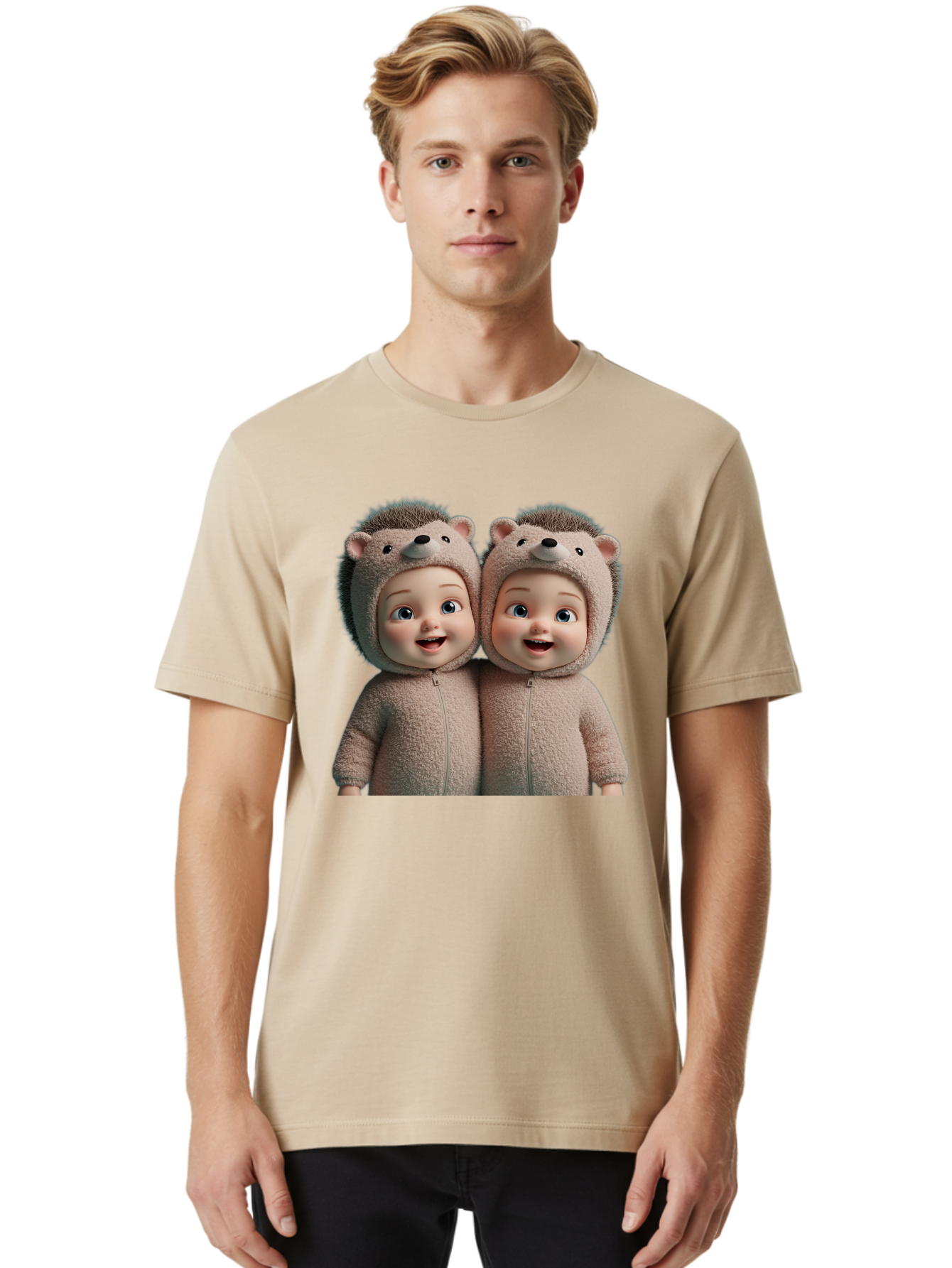 Twin-Babies-In-Hedgehog-Costumes Men'S Graphic Tee, 100% Cotton, Comfortable Casual Summer Wear, Machine Washable, Vintage Camera, Old Camera, Antique Camera, Black Camera, Classic Photography, Photography Equipment, Nostalgic Device, Bal520