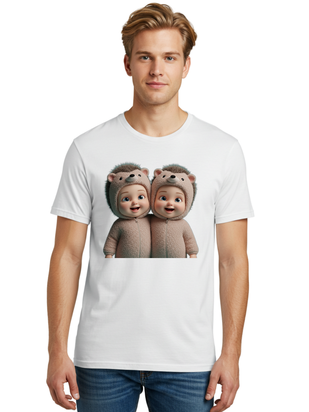 Twin-Babies-In-Hedgehog-Costumes Men'S Graphic Tee, 100% Cotton, Comfortable Casual Summer Wear, Machine Washable, Vintage Camera, Old Camera, Antique Camera, Black Camera, Classic Photography, Photography Equipment, Nostalgic Device, Bal520