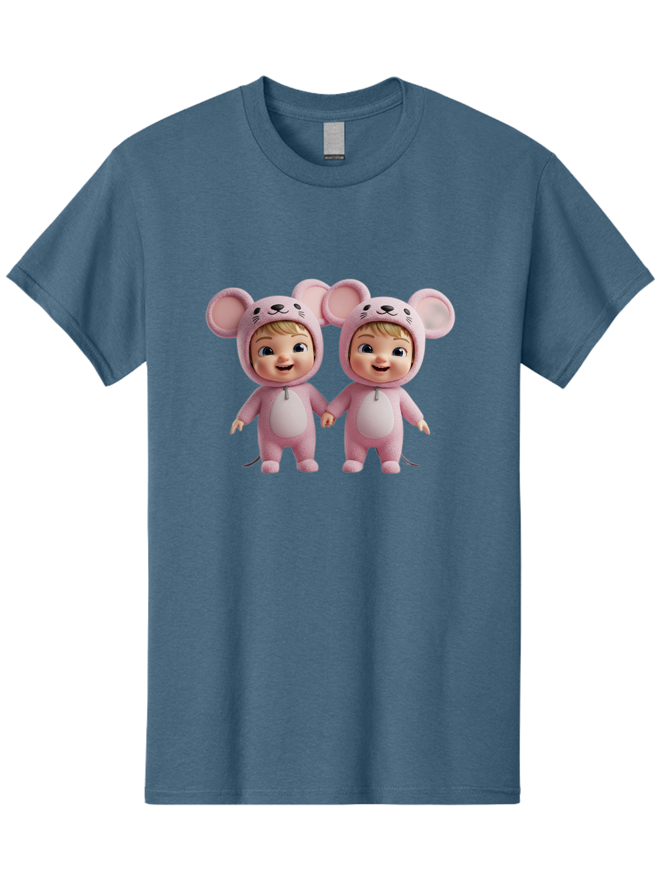 Twin-Babies-In-Pink-Mouse-Costumes Men'S Graphic Tee, 100% Cotton, Comfortable Casual Summer Wear, Machine Washable, Vintage Camera, Old Camera, Antique Camera, Black Camera, Classic Photography, Photography Equipment, Nostalgic Device, Bal521