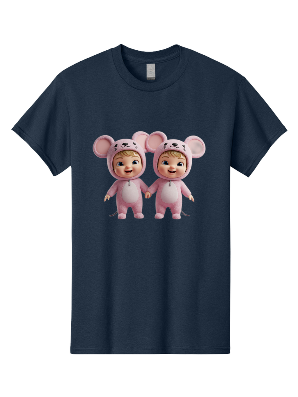 Twin-Babies-In-Pink-Mouse-Costumes Men'S Graphic Tee, 100% Cotton, Comfortable Casual Summer Wear, Machine Washable, Vintage Camera, Old Camera, Antique Camera, Black Camera, Classic Photography, Photography Equipment, Nostalgic Device, Bal521