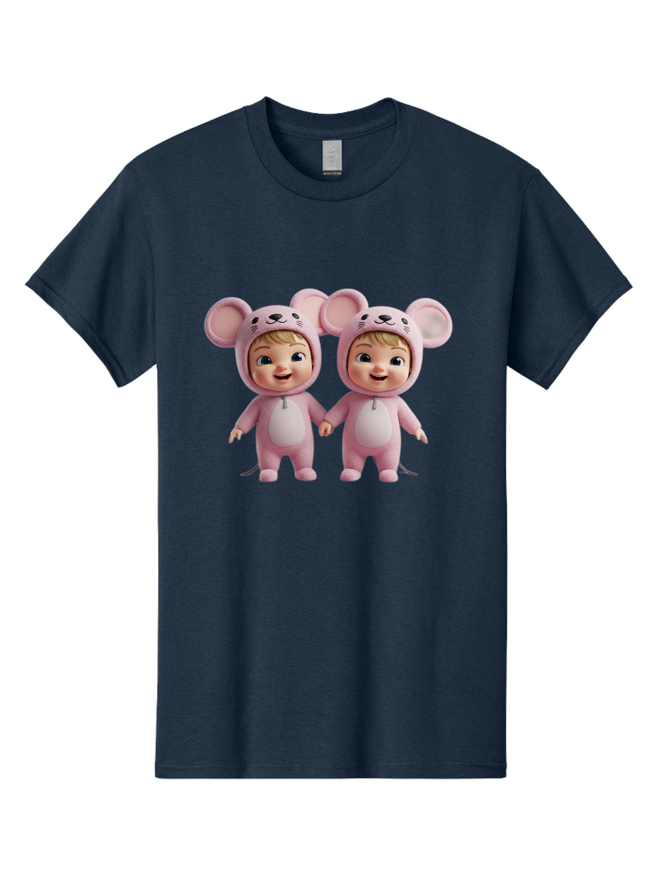 Twin-Babies-In-Pink-Mouse-Costumes Men'S Graphic Tee, 100% Cotton, Comfortable Casual Summer Wear, Machine Washable, Vintage Camera, Old Camera, Antique Camera, Black Camera, Classic Photography, Photography Equipment, Nostalgic Device, Bal521