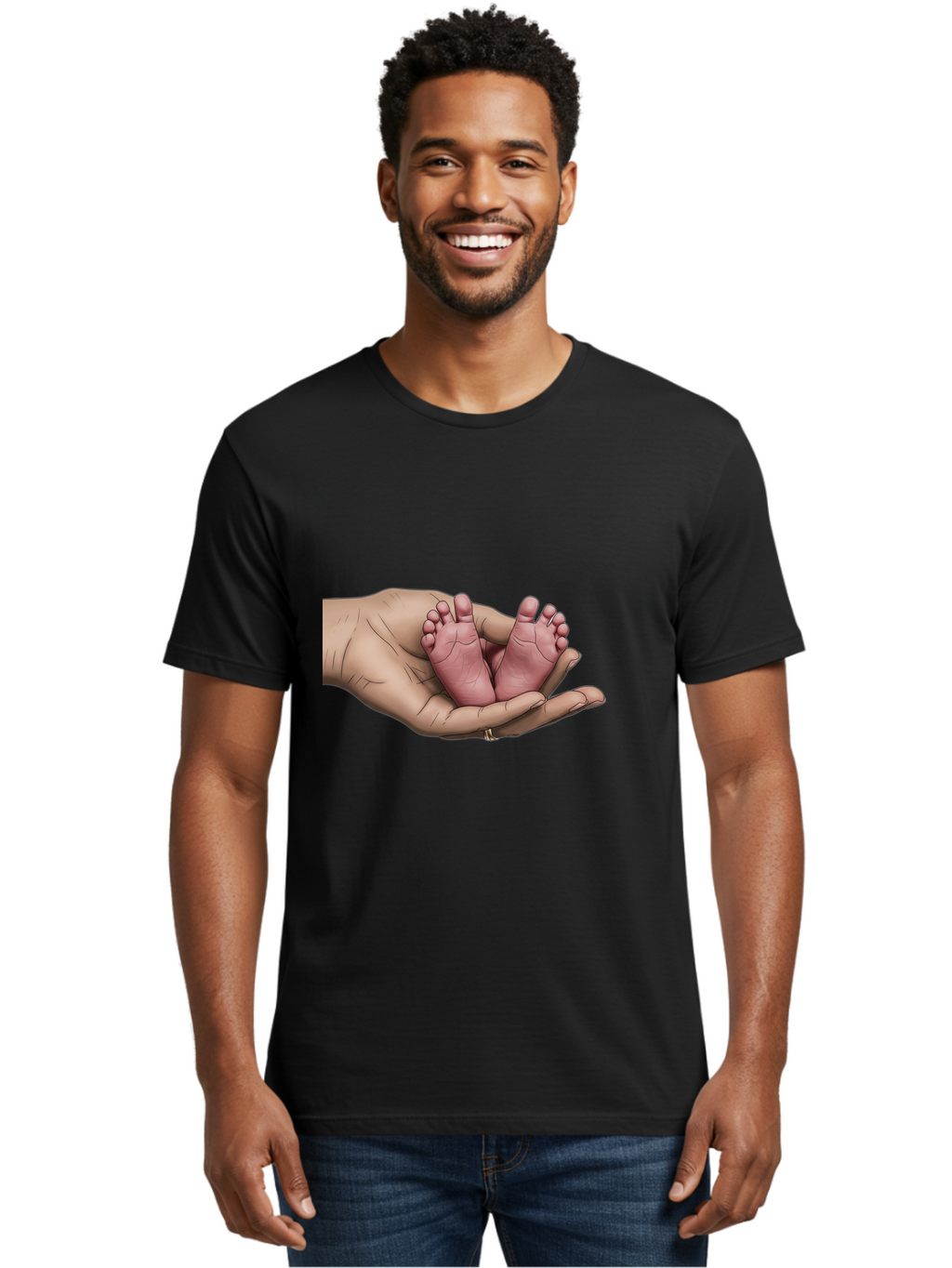 Twin-Baby-Feet-1 Men'S Graphic Tee, 100% Cotton, Comfortable Casual Summer Wear, Machine Washable, Vintage Camera, Old Camera, Antique Camera, Black Camera, Classic Photography, Photography Equipment, Nostalgic Device, Film Camera, Camera Art Bal524
