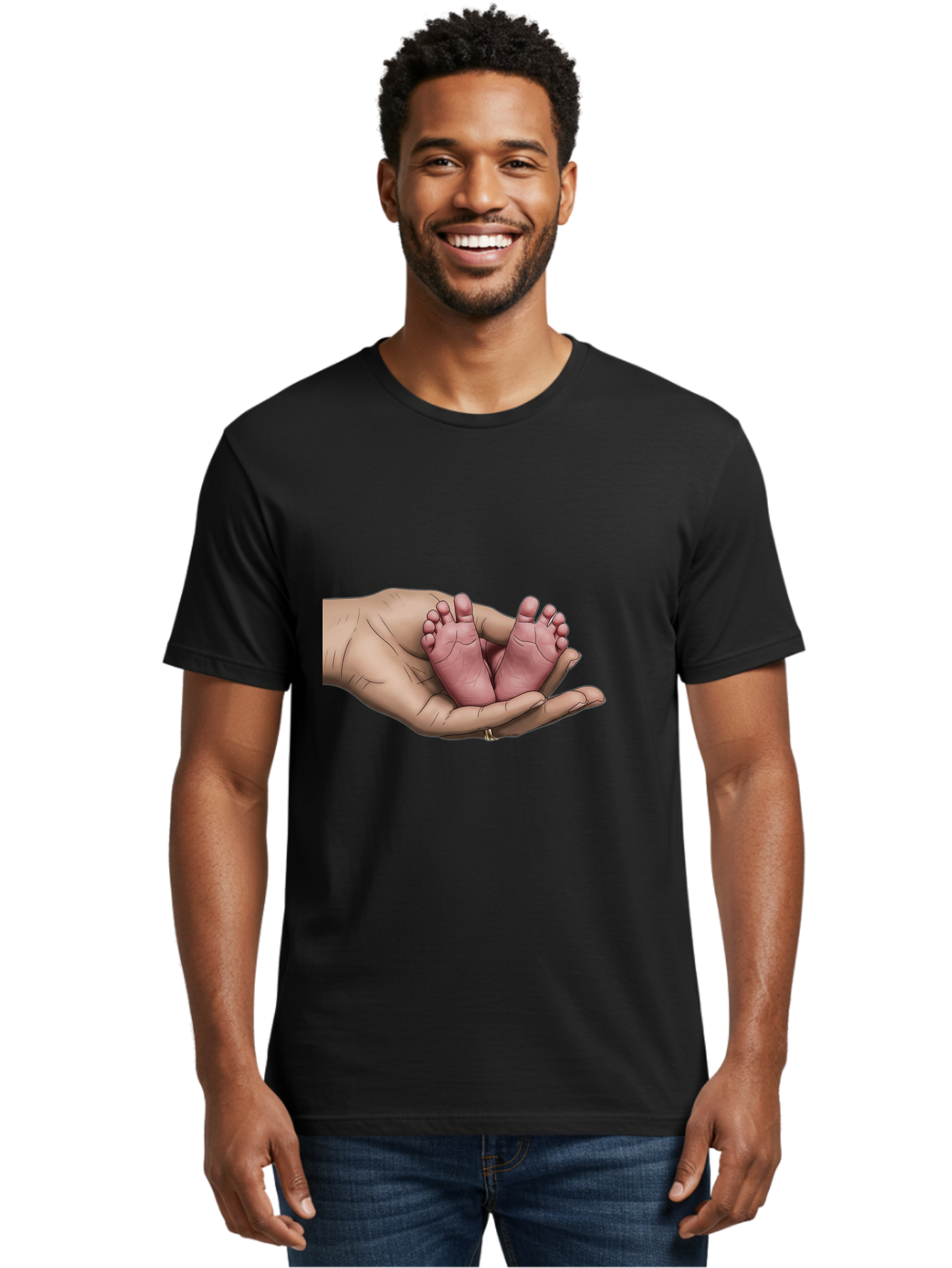 Twin-Baby-Feet-1 Men'S Graphic Tee, 100% Cotton, Comfortable Casual Summer Wear, Machine Washable, Vintage Camera, Old Camera, Antique Camera, Black Camera, Classic Photography, Photography Equipment, Nostalgic Device, Film Camera, Camera Art Bal524