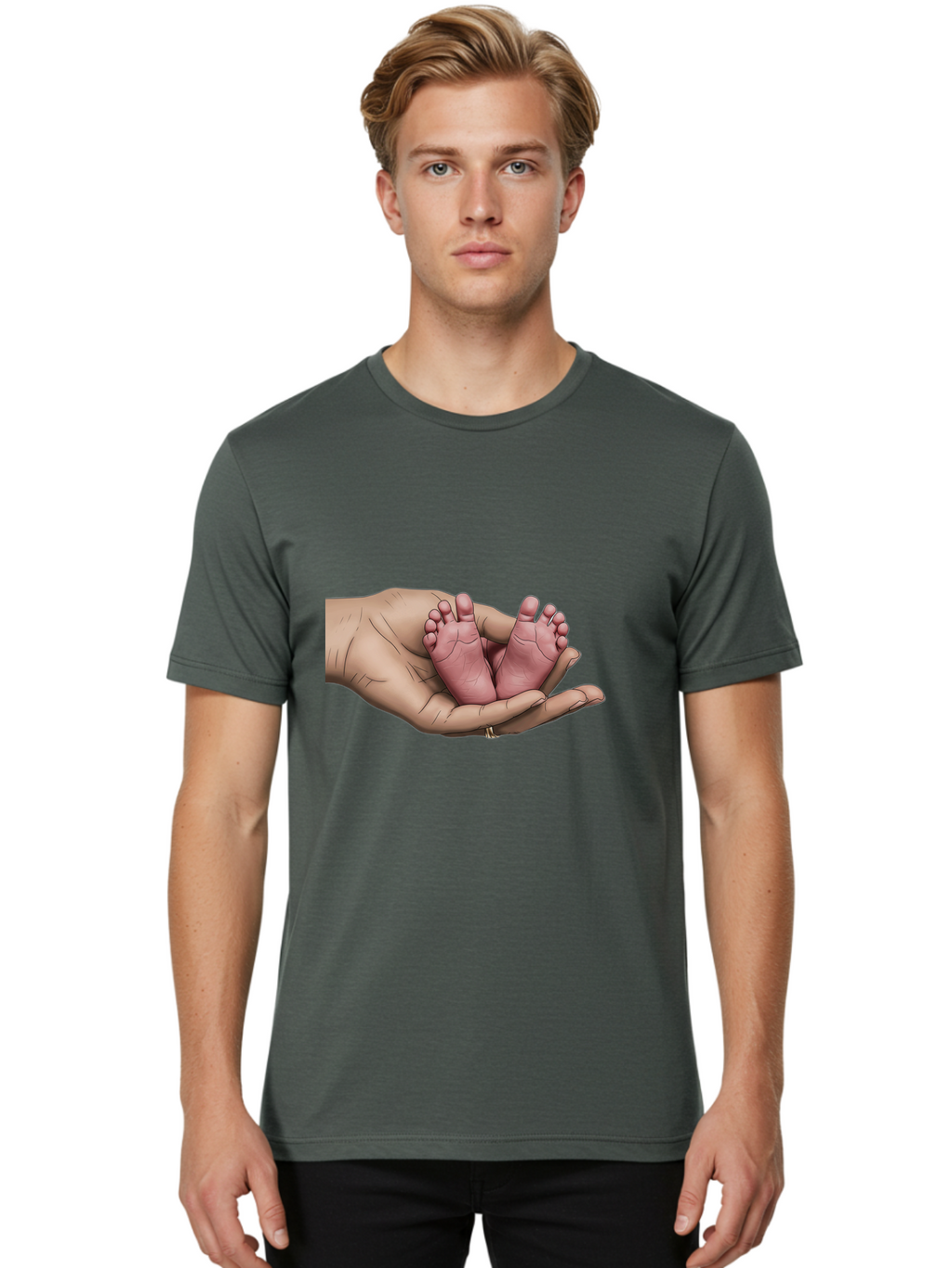 Twin-Baby-Feet-1 Men'S Graphic Tee, 100% Cotton, Comfortable Casual Summer Wear, Machine Washable, Vintage Camera, Old Camera, Antique Camera, Black Camera, Classic Photography, Photography Equipment, Nostalgic Device, Film Camera, Camera Art Bal524