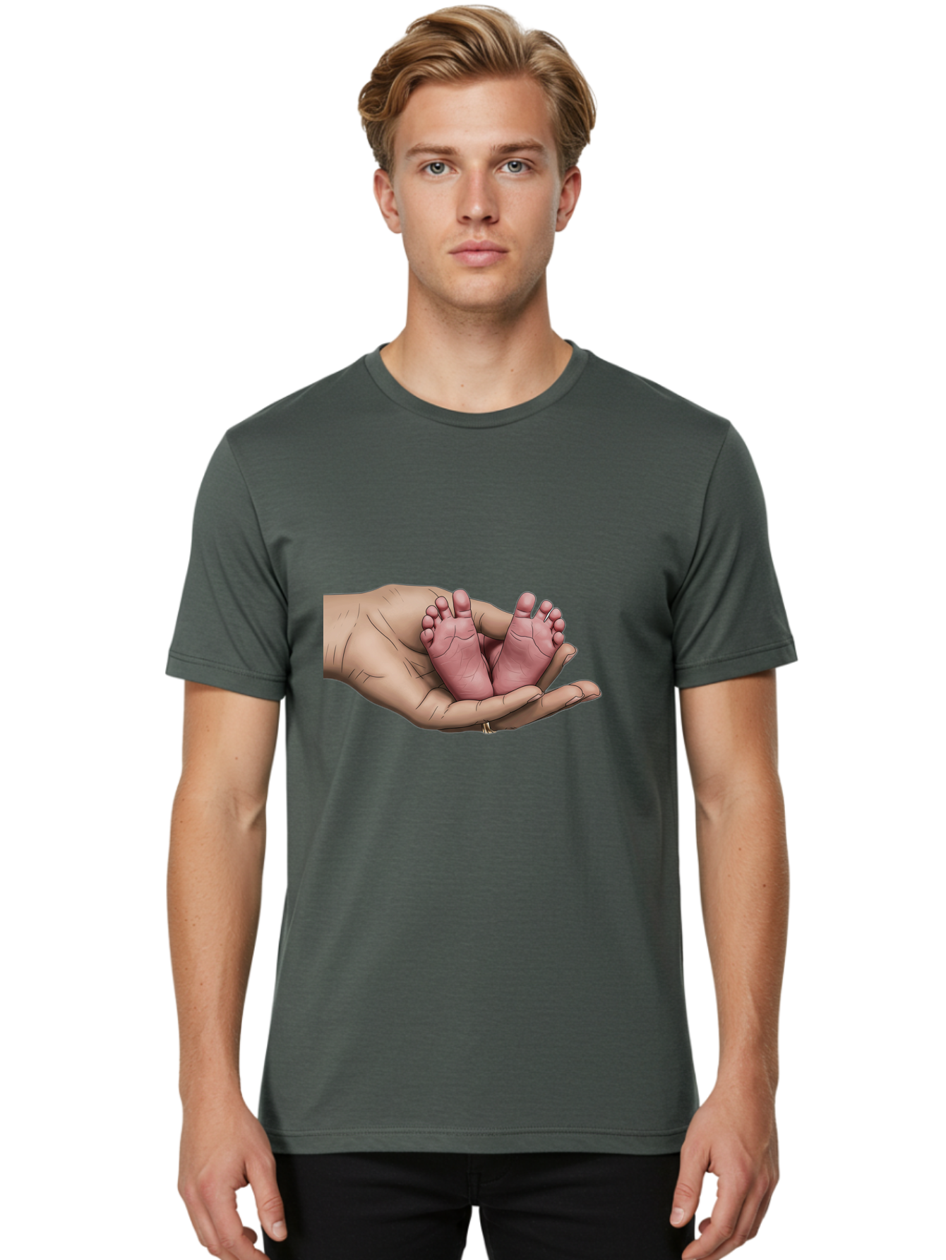 Twin-Baby-Feet-1 Men'S Graphic Tee, 100% Cotton, Comfortable Casual Summer Wear, Machine Washable, Vintage Camera, Old Camera, Antique Camera, Black Camera, Classic Photography, Photography Equipment, Nostalgic Device, Film Camera, Camera Art Bal524