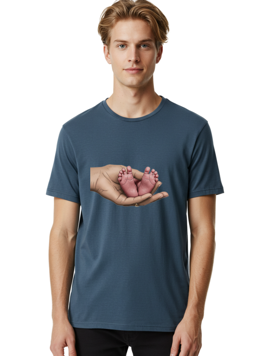 Twin-Baby-Feet-1 Men'S Graphic Tee, 100% Cotton, Comfortable Casual Summer Wear, Machine Washable, Vintage Camera, Old Camera, Antique Camera, Black Camera, Classic Photography, Photography Equipment, Nostalgic Device, Film Camera, Camera Art Bal524