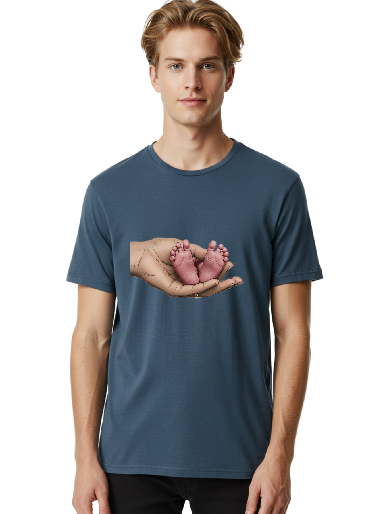Twin-Baby-Feet-1 Men'S Graphic Tee, 100% Cotton, Comfortable Casual Summer Wear, Machine Washable, Vintage Camera, Old Camera, Antique Camera, Black Camera, Classic Photography, Photography Equipment, Nostalgic Device, Film Camera, Camera Art Bal524