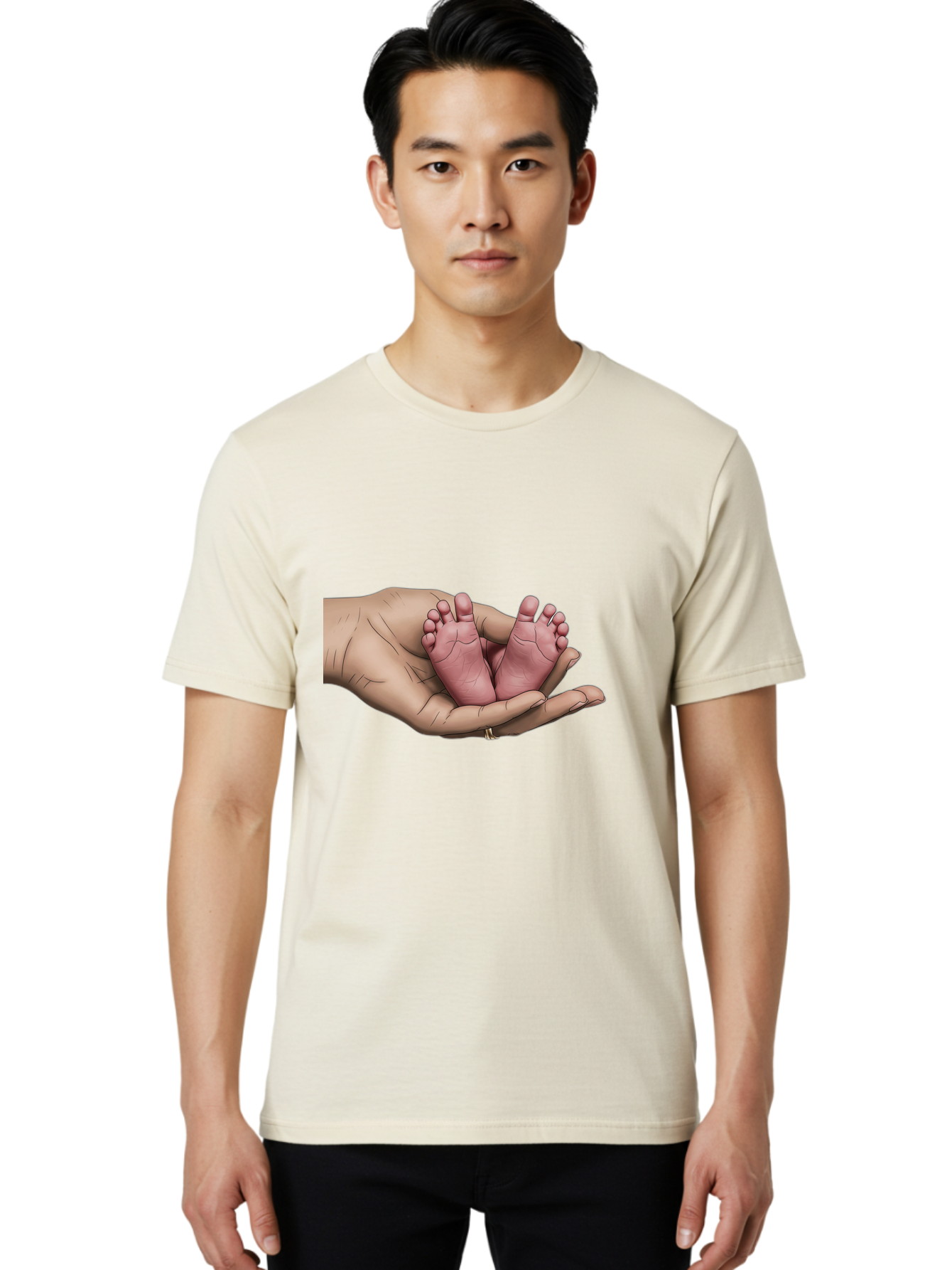 Twin-Baby-Feet-1 Men'S Graphic Tee, 100% Cotton, Comfortable Casual Summer Wear, Machine Washable, Vintage Camera, Old Camera, Antique Camera, Black Camera, Classic Photography, Photography Equipment, Nostalgic Device, Film Camera, Camera Art Bal524