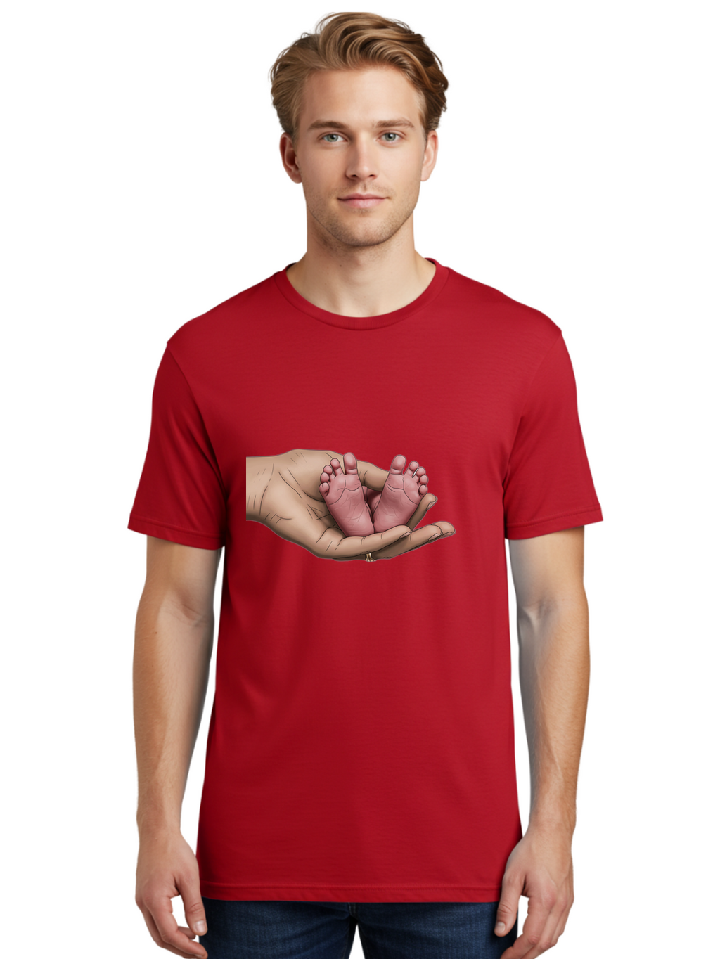 Twin-Baby-Feet-1 Men'S Graphic Tee, 100% Cotton, Comfortable Casual Summer Wear, Machine Washable, Vintage Camera, Old Camera, Antique Camera, Black Camera, Classic Photography, Photography Equipment, Nostalgic Device, Film Camera, Camera Art Bal524