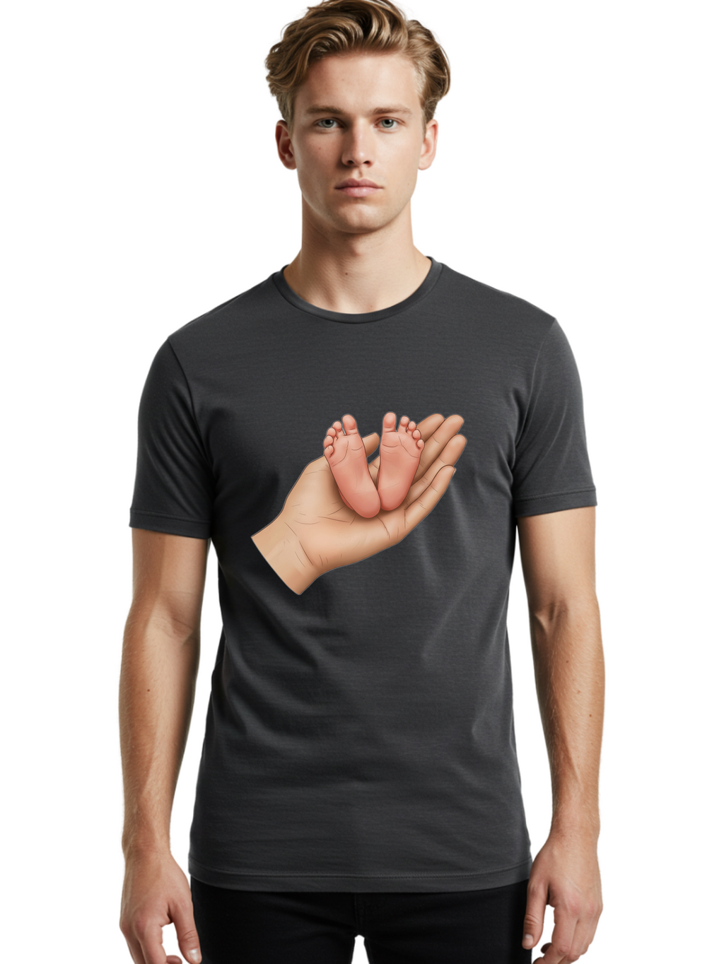 Twin-Baby-Feet Men'S Graphic Tee, 100% Cotton, Comfortable Casual Summer Wear, Machine Washable, Vintage Camera, Old Camera, Antique Camera, Black Camera, Classic Photography, Photography Equipment, Nostalgic Device, Film Camera, Camera Art Bal525