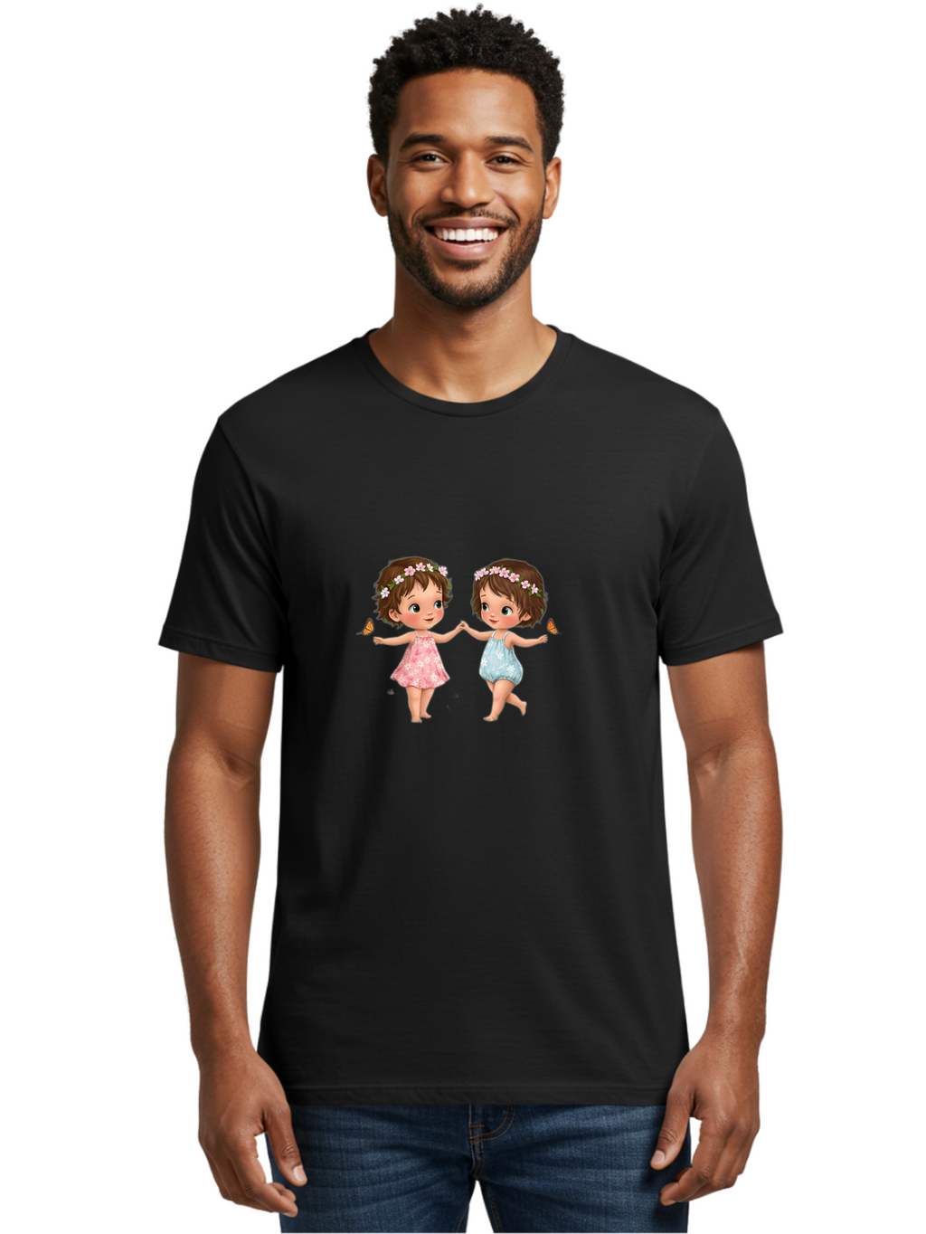 Twin-Girls-With-Butterflies Men'S Graphic Tee, 100% Cotton, Comfortable Casual Summer Wear, Machine Washable, Vintage Camera, Old Camera, Antique Camera, Black Camera, Classic Photography, Photography Equipment, Nostalgic Device, Film Camera, Bal527