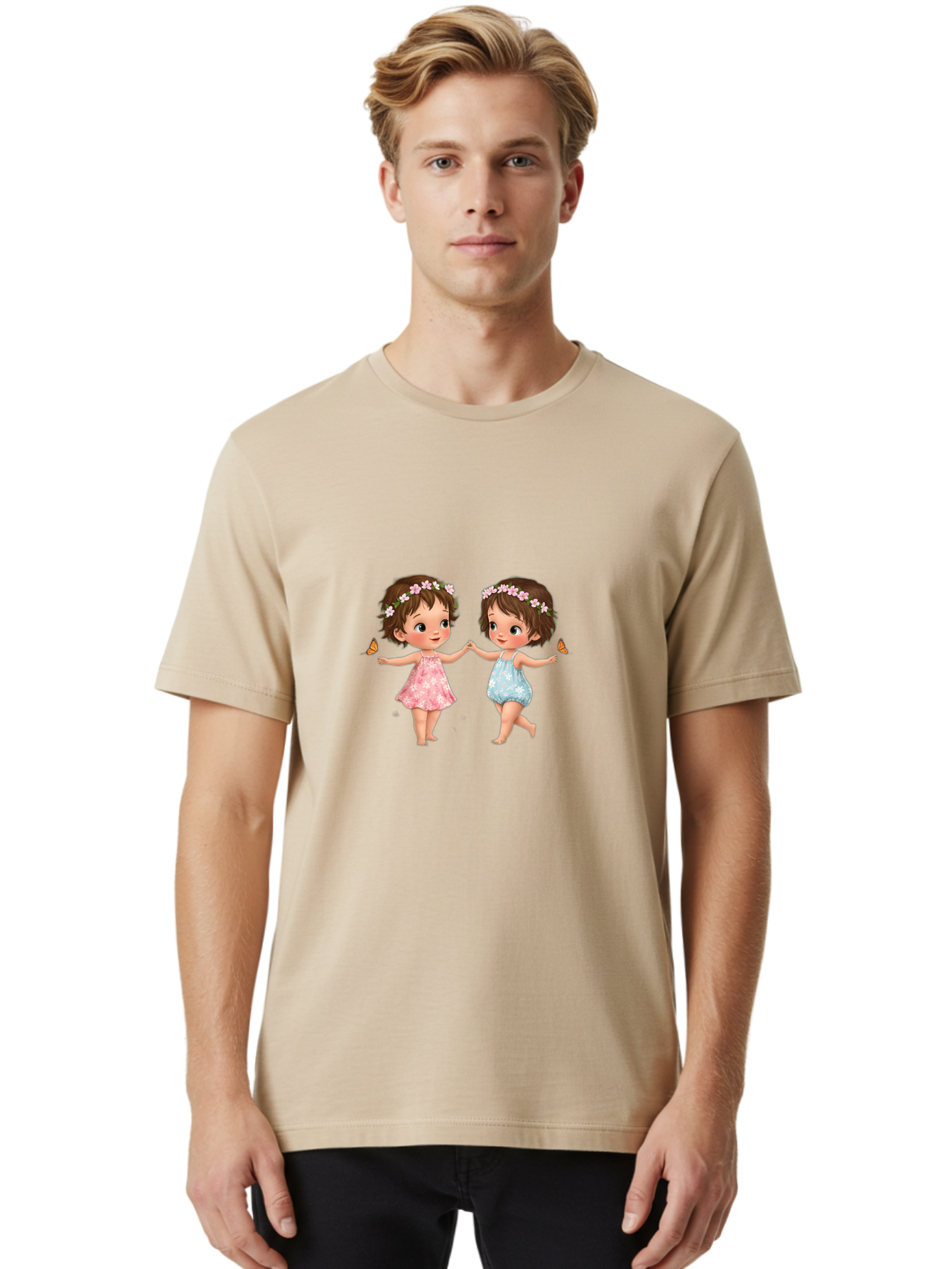 Twin-Girls-With-Butterflies Men'S Graphic Tee, 100% Cotton, Comfortable Casual Summer Wear, Machine Washable, Vintage Camera, Old Camera, Antique Camera, Black Camera, Classic Photography, Photography Equipment, Nostalgic Device, Film Camera, Bal527
