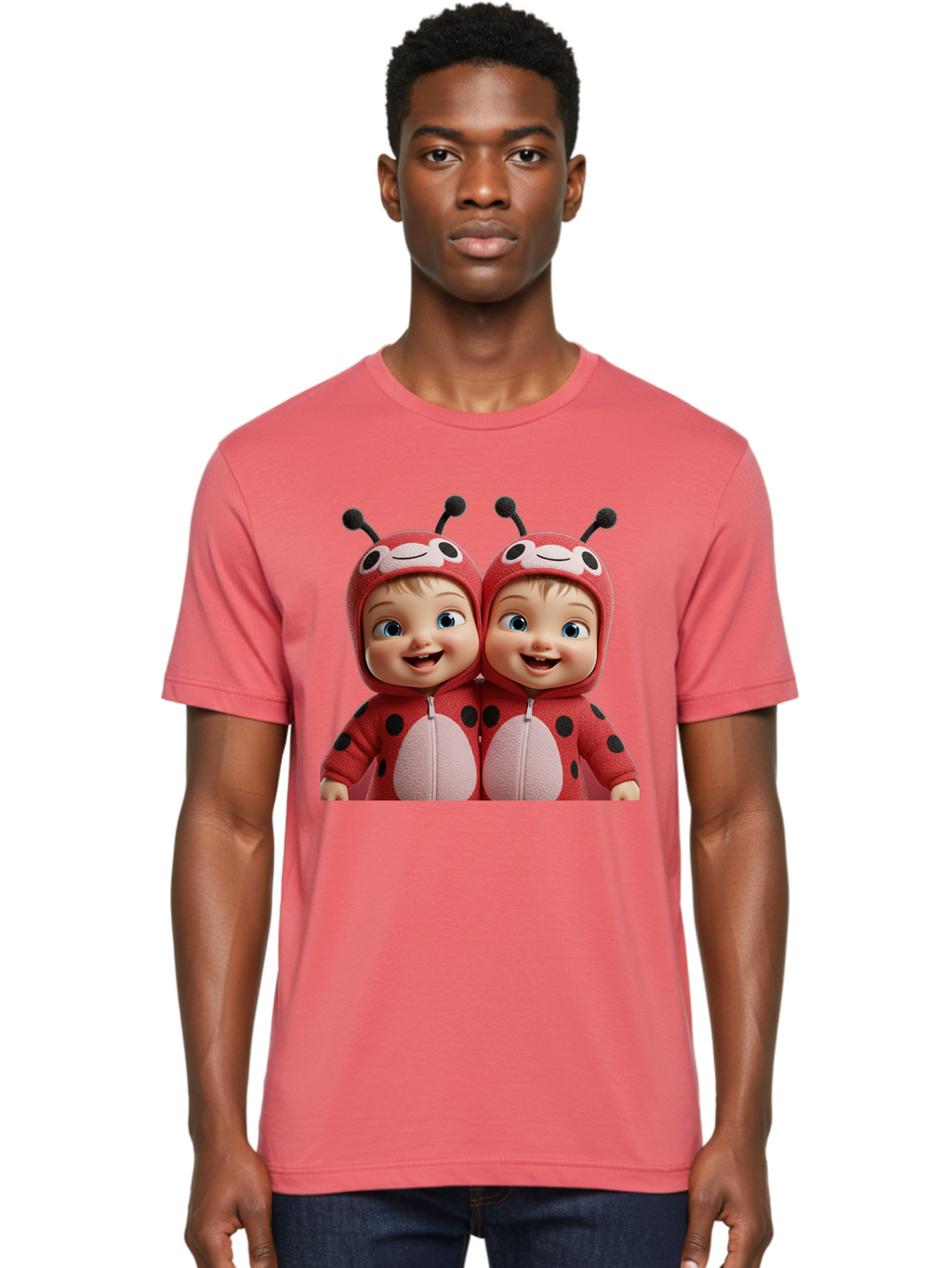 Twin-Ladybug-Babies Men'S Graphic Tee, 100% Cotton, Comfortable Casual Summer Wear, Machine Washable, Vintage Camera, Old Camera, Antique Camera, Black Camera, Classic Photography, Photography Equipment, Nostalgic Device, Film Camera, Bal528