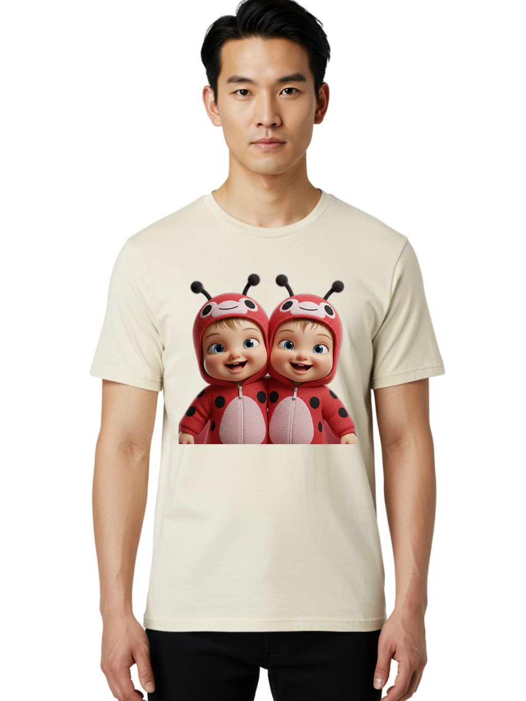 Twin-Ladybug-Babies Men'S Graphic Tee, 100% Cotton, Comfortable Casual Summer Wear, Machine Washable, Vintage Camera, Old Camera, Antique Camera, Black Camera, Classic Photography, Photography Equipment, Nostalgic Device, Film Camera, Bal528