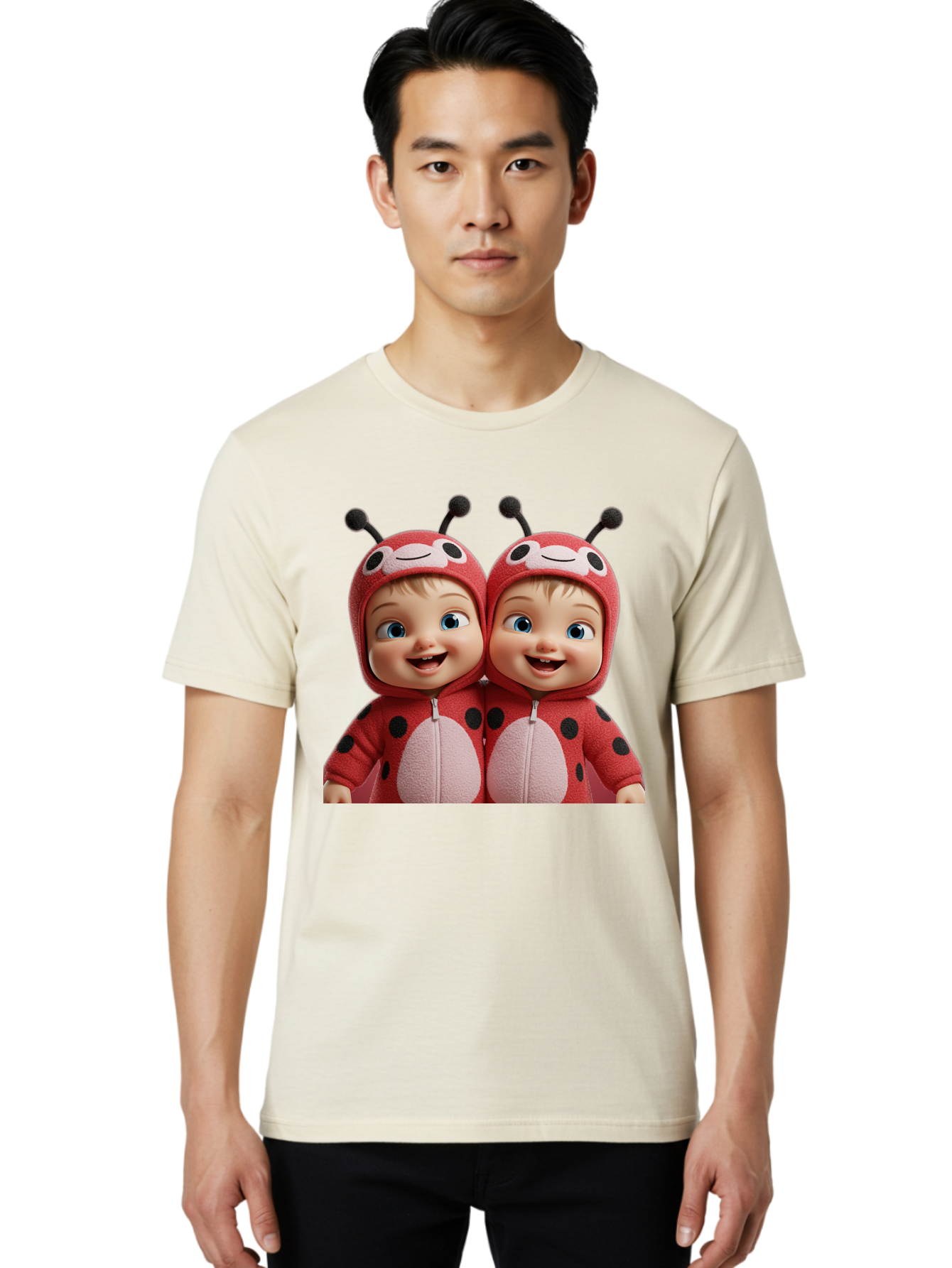 Twin-Ladybug-Babies Men'S Graphic Tee, 100% Cotton, Comfortable Casual Summer Wear, Machine Washable, Vintage Camera, Old Camera, Antique Camera, Black Camera, Classic Photography, Photography Equipment, Nostalgic Device, Film Camera, Bal528