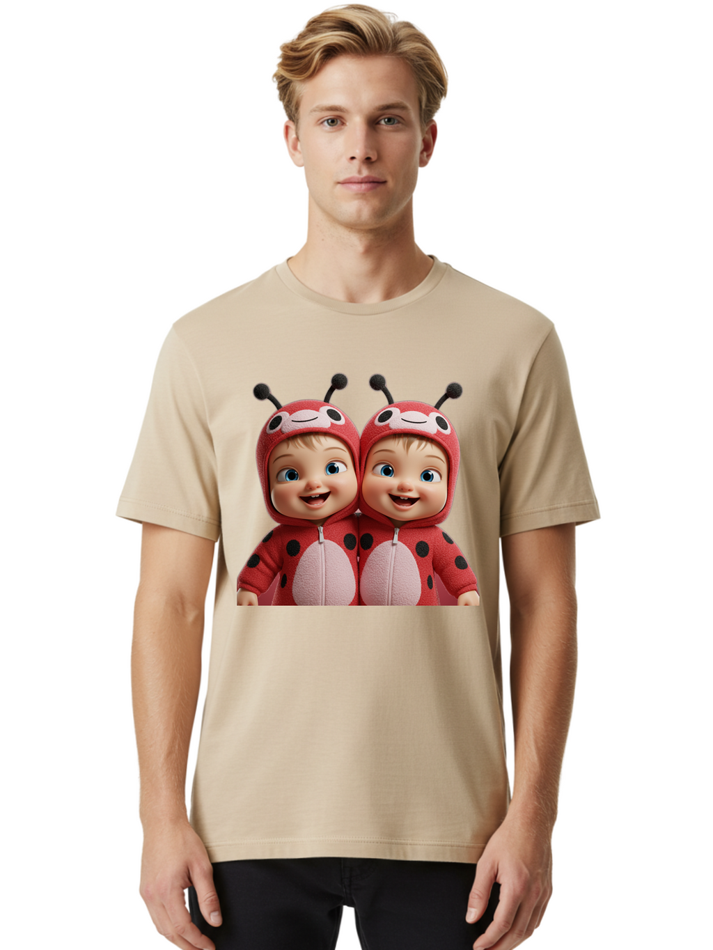 Twin-Ladybug-Babies Men'S Graphic Tee, 100% Cotton, Comfortable Casual Summer Wear, Machine Washable, Vintage Camera, Old Camera, Antique Camera, Black Camera, Classic Photography, Photography Equipment, Nostalgic Device, Film Camera, Bal528