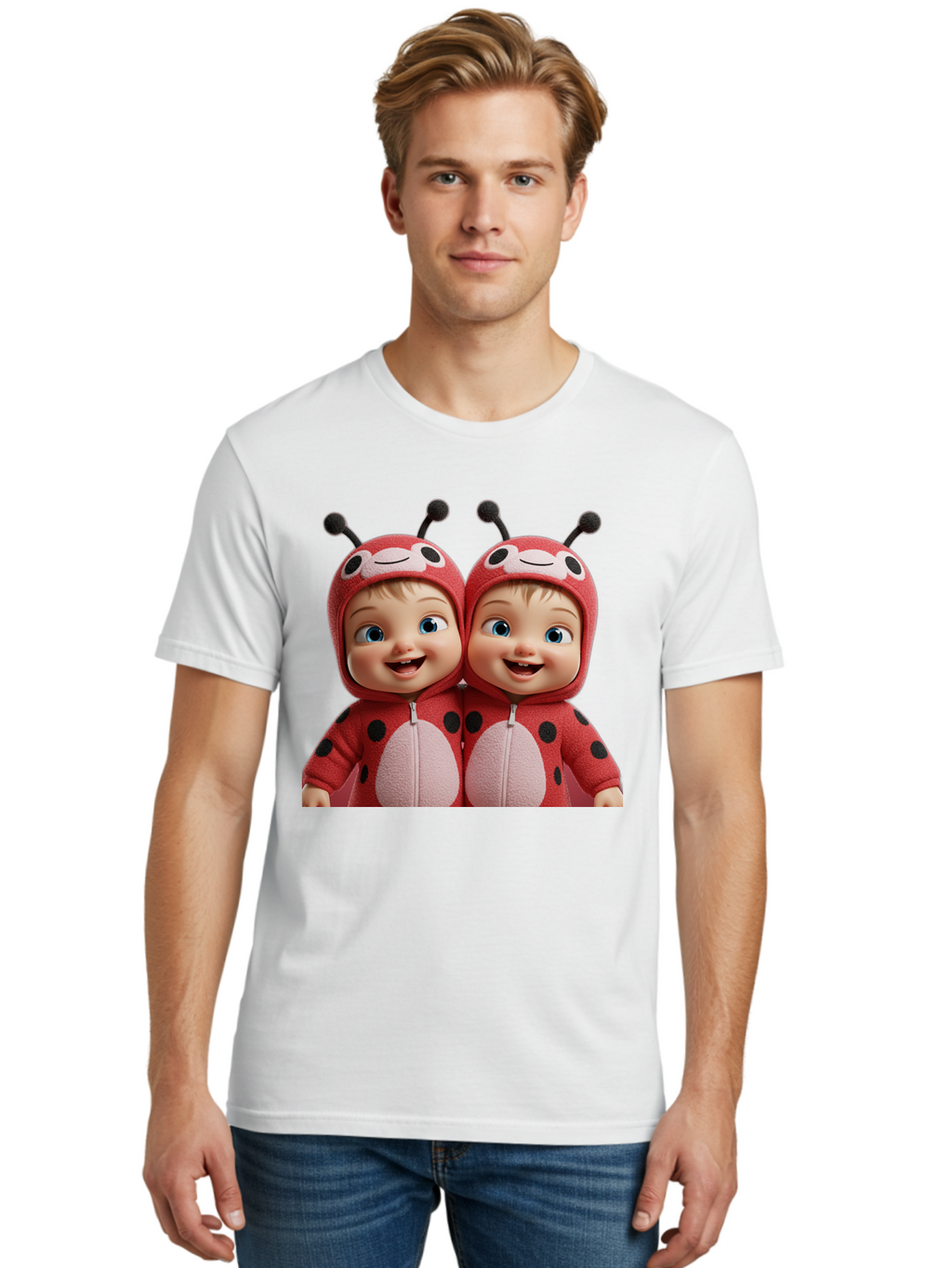 Twin-Ladybug-Babies Men'S Graphic Tee, 100% Cotton, Comfortable Casual Summer Wear, Machine Washable, Vintage Camera, Old Camera, Antique Camera, Black Camera, Classic Photography, Photography Equipment, Nostalgic Device, Film Camera, Bal528