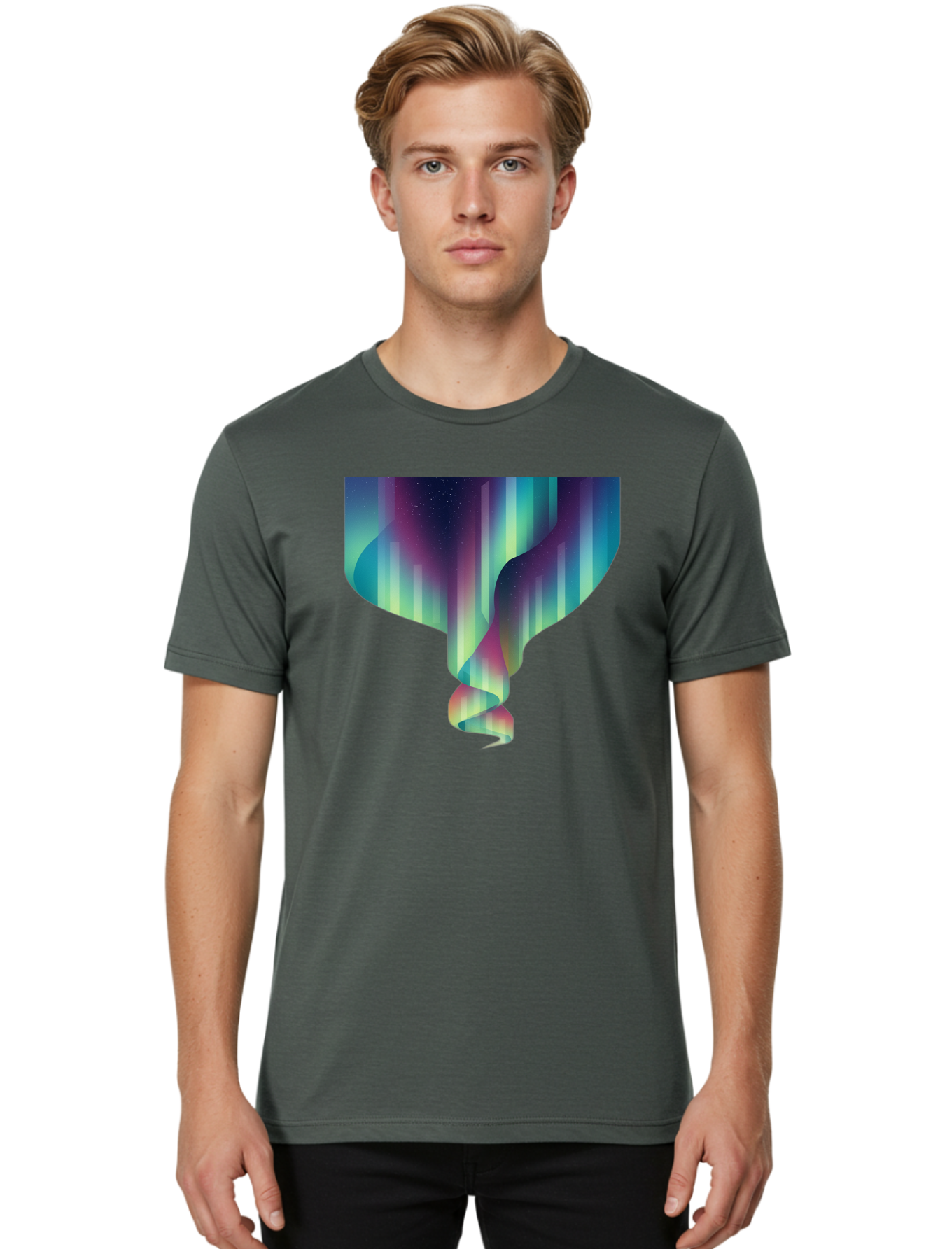 Twisted-Galactic-Ribbon Men'S Graphic Tee, 100% Cotton, Comfortable Casual Summer Wear, Machine Washable, Vintage Camera, Old Camera, Antique Camera, Black Camera, Classic Photography, Photography Equipment, Nostalgic Device, Film Camera, Bal530