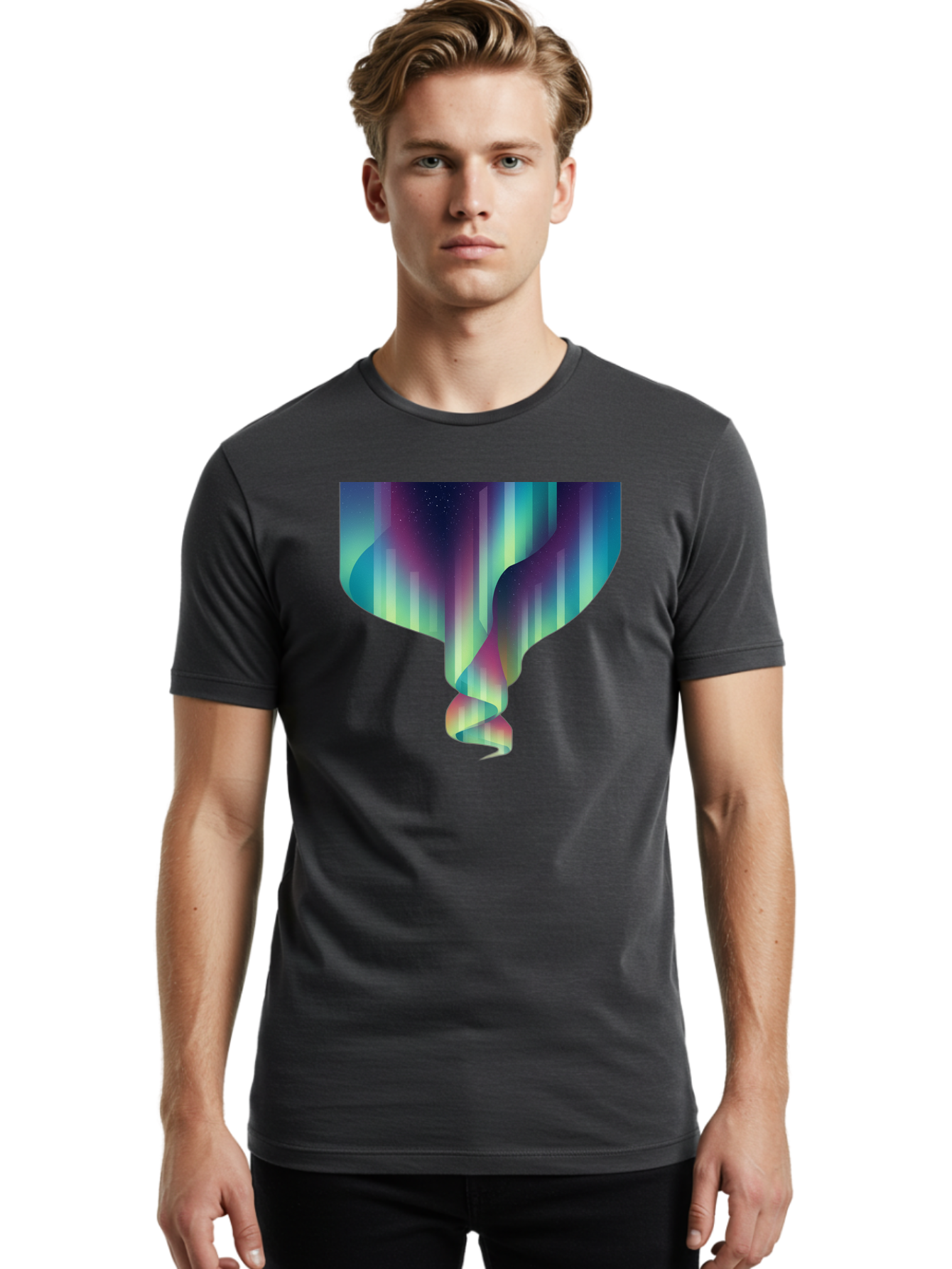 Twisted-Galactic-Ribbon Men'S Graphic Tee, 100% Cotton, Comfortable Casual Summer Wear, Machine Washable, Vintage Camera, Old Camera, Antique Camera, Black Camera, Classic Photography, Photography Equipment, Nostalgic Device, Film Camera, Bal530