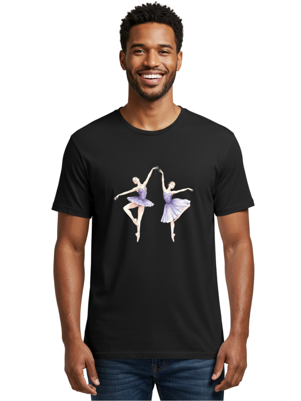 Two-Ballerinas-Dancing Men'S Graphic Tee, 100% Cotton, Comfortable Casual Summer Wear, Machine Washable, Vintage Camera, Old Camera, Antique Camera, Black Camera, Classic Photography, Photography Equipment, Nostalgic Device, Film Camera, Bal531