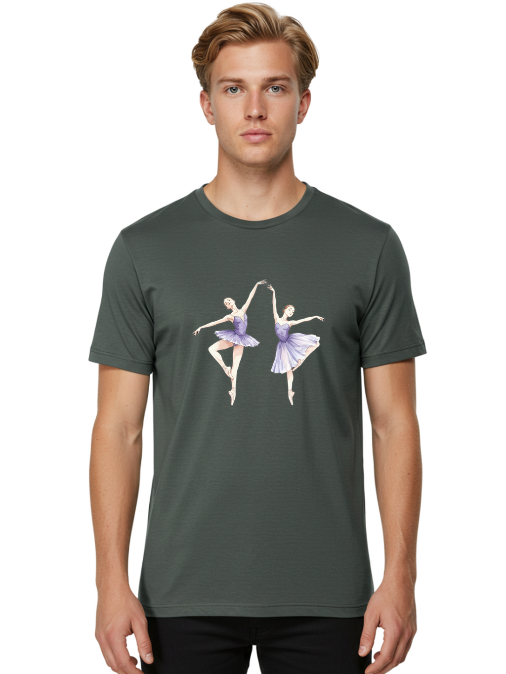 Two-Ballerinas-Dancing Men'S Graphic Tee, 100% Cotton, Comfortable Casual Summer Wear, Machine Washable, Vintage Camera, Old Camera, Antique Camera, Black Camera, Classic Photography, Photography Equipment, Nostalgic Device, Film Camera, Bal531