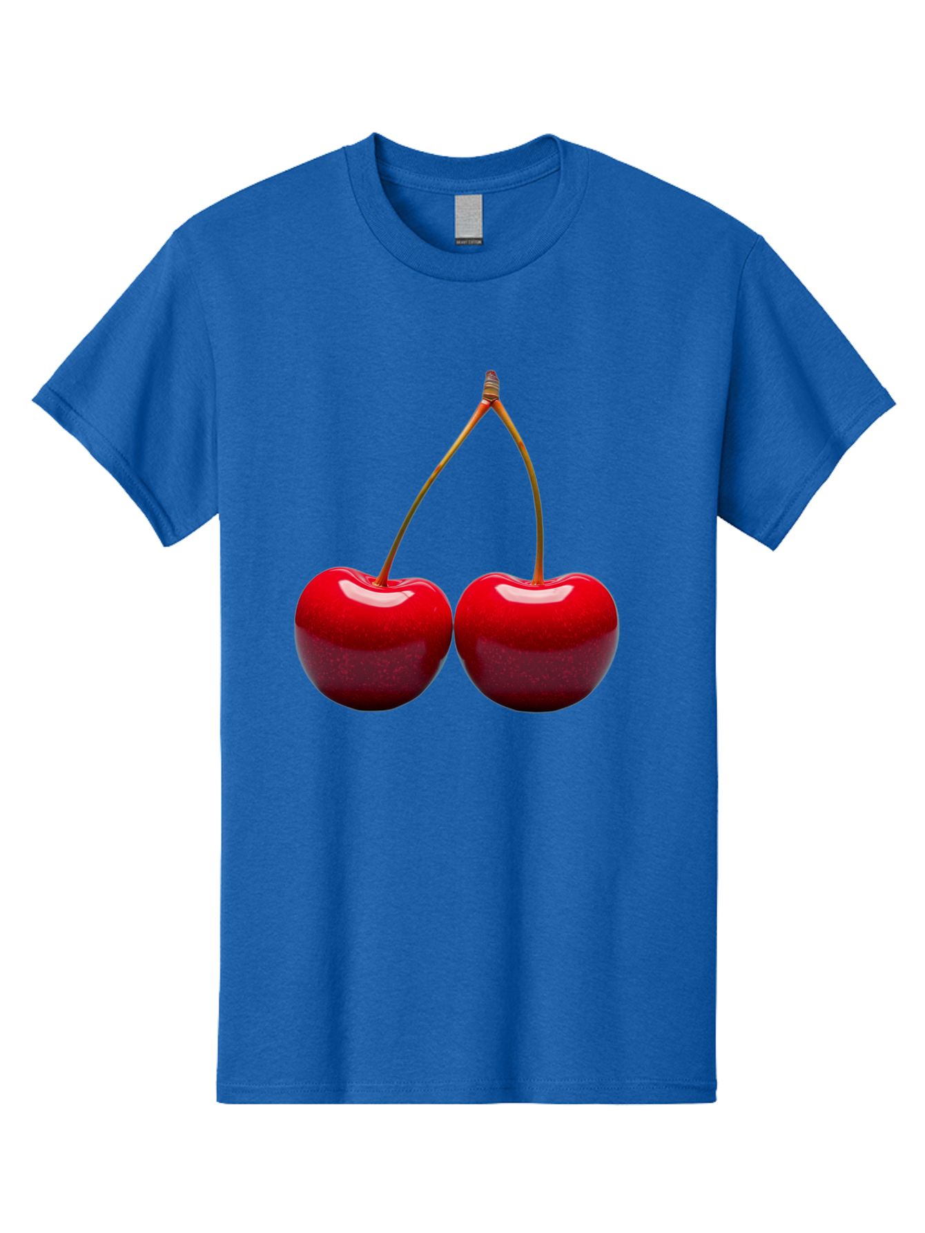 Two-Cherries-1 Men'S Graphic Tee, 100% Cotton, Comfortable Casual Summer Wear, Machine Washable, Vintage Camera, Old Camera, Antique Camera, Black Camera, Classic Photography, Photography Equipment, Nostalgic Device, Film Camera, Camera Art Bal532