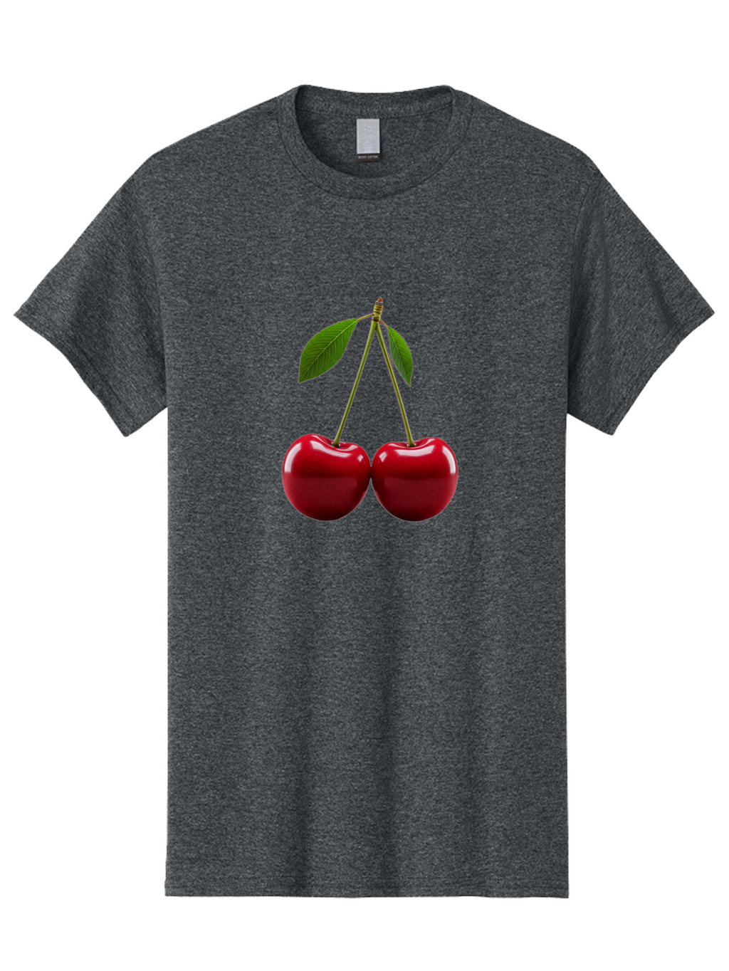 Two-Cherries-2 Men'S Graphic Tee, 100% Cotton, Comfortable Casual Summer Wear, Machine Washable, Vintage Camera, Old Camera, Antique Camera, Black Camera, Classic Photography, Photography Equipment, Nostalgic Device, Film Camera, Camera Art Bal533
