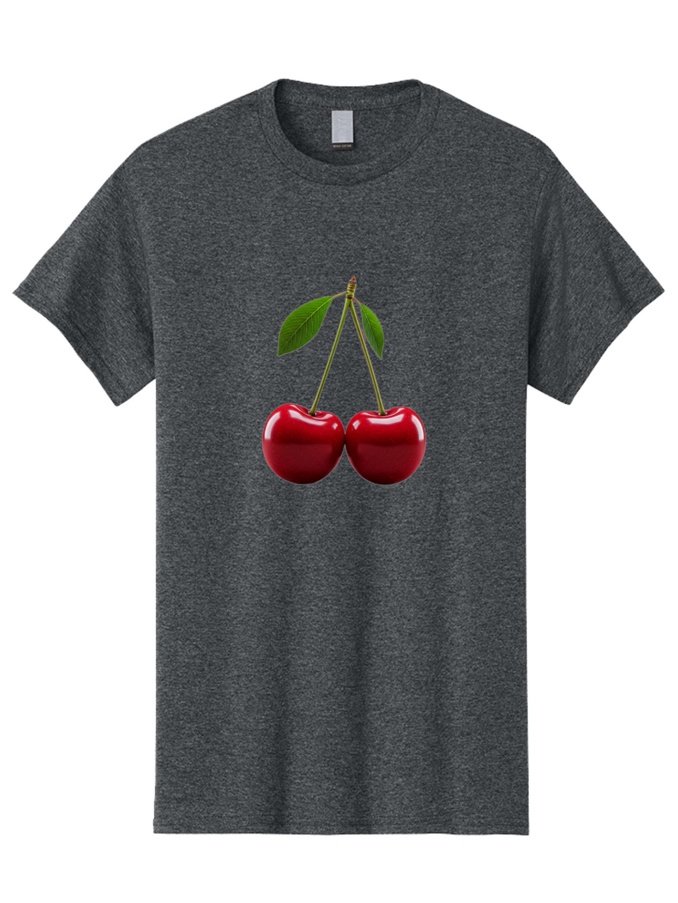 Two-Cherries-2 Men'S Graphic Tee, 100% Cotton, Comfortable Casual Summer Wear, Machine Washable, Vintage Camera, Old Camera, Antique Camera, Black Camera, Classic Photography, Photography Equipment, Nostalgic Device, Film Camera, Camera Art Bal533