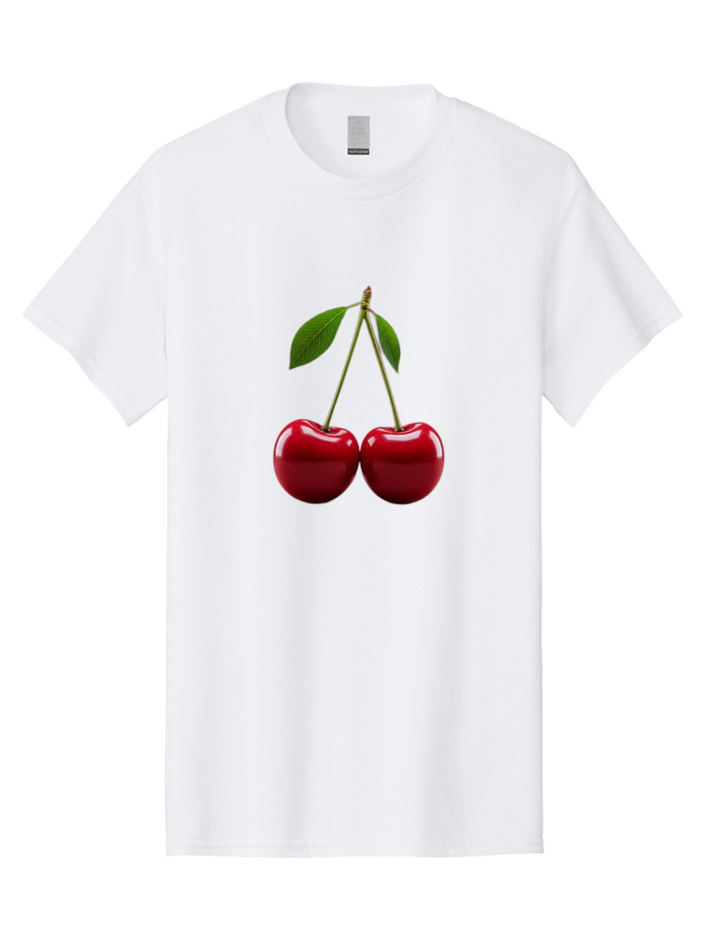 Two-Cherries-2 Men'S Graphic Tee, 100% Cotton, Comfortable Casual Summer Wear, Machine Washable, Vintage Camera, Old Camera, Antique Camera, Black Camera, Classic Photography, Photography Equipment, Nostalgic Device, Film Camera, Camera Art Bal533