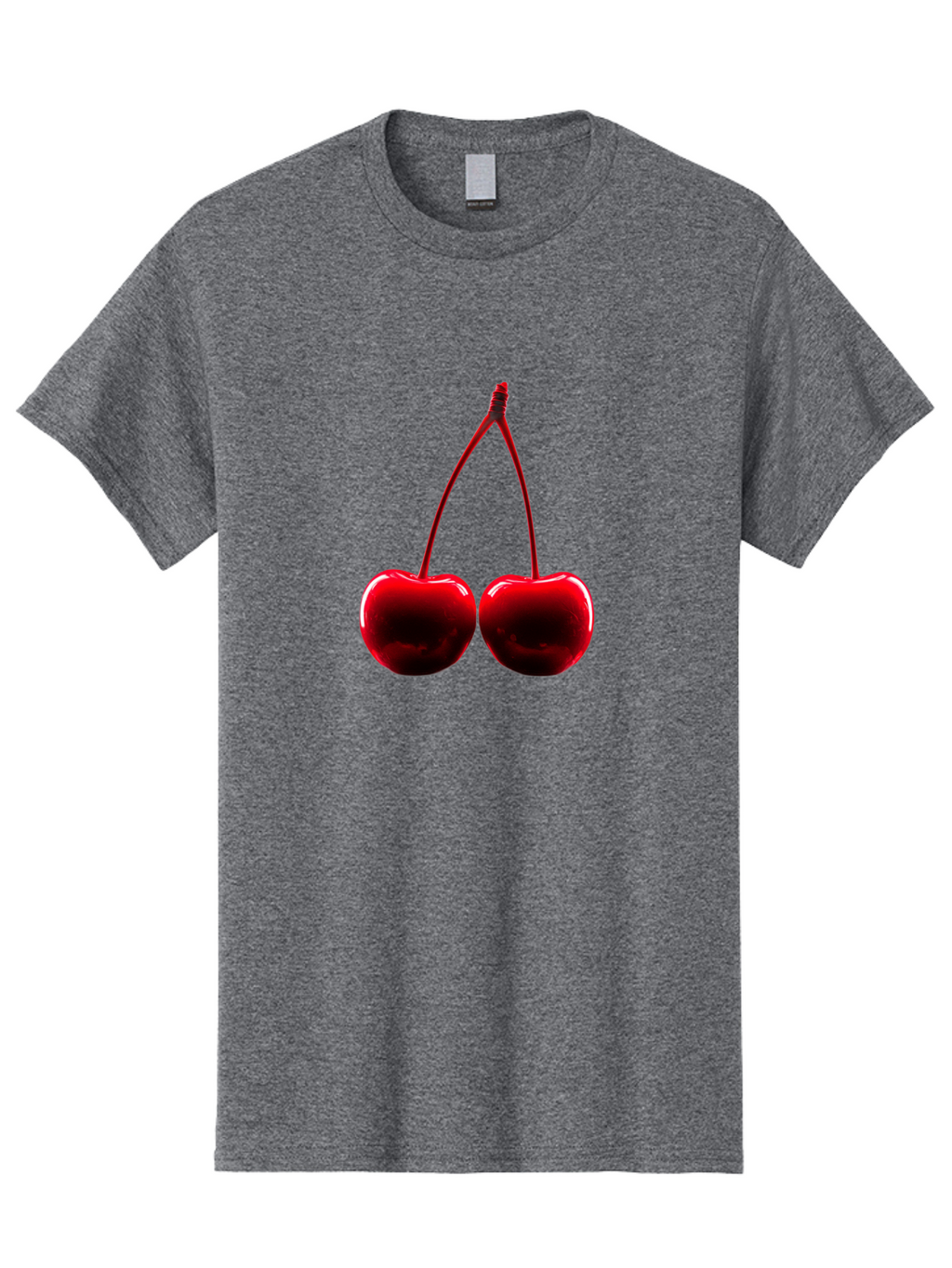 Two-Cherries-3 Men'S Graphic Tee, 100% Cotton, Comfortable Casual Summer Wear, Machine Washable, Vintage Camera, Old Camera, Antique Camera, Black Camera, Classic Photography, Photography Equipment, Nostalgic Device, Film Camera, Camera Art Bal534