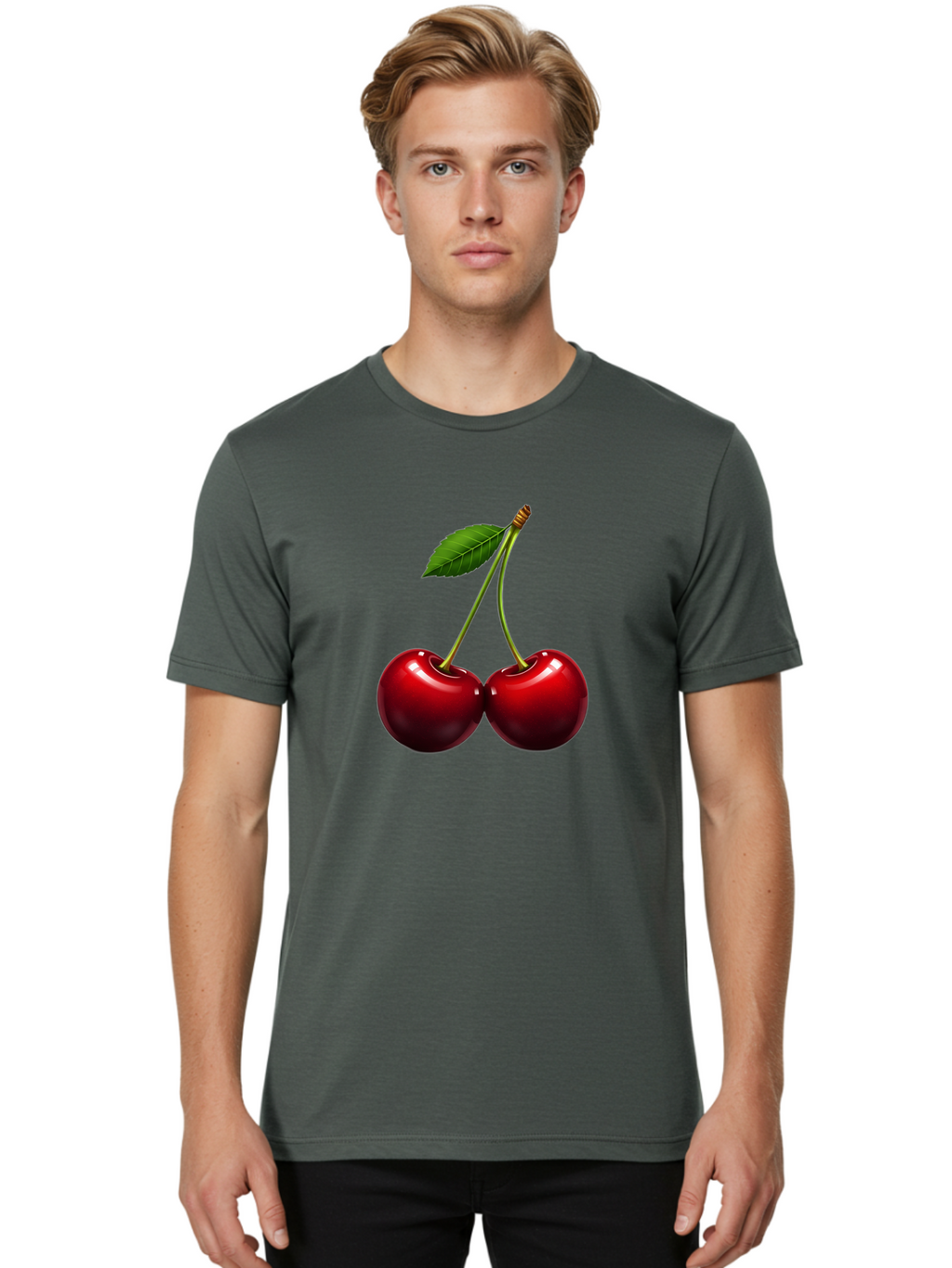 Two-Cherries Men'S Graphic Tee, 100% Cotton, Comfortable Casual Summer Wear, Machine Washable, Vintage Camera, Old Camera, Antique Camera, Black Camera, Classic Photography, Photography Equipment, Nostalgic Device, Film Camera, Camera Art Bal537