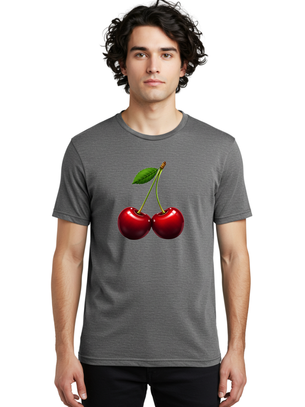 Two-Cherries Men'S Graphic Tee, 100% Cotton, Comfortable Casual Summer Wear, Machine Washable, Vintage Camera, Old Camera, Antique Camera, Black Camera, Classic Photography, Photography Equipment, Nostalgic Device, Film Camera, Camera Art Bal537