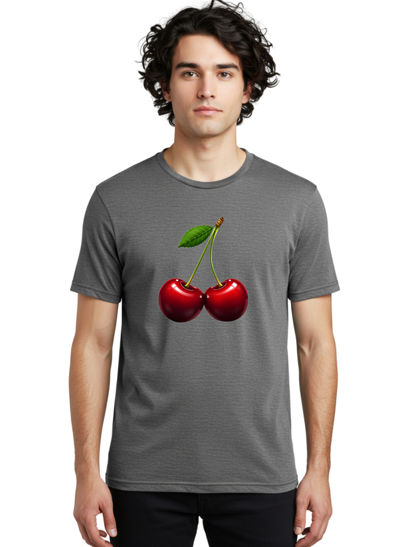 Two-Cherries Men'S Graphic Tee, 100% Cotton, Comfortable Casual Summer Wear, Machine Washable, Vintage Camera, Old Camera, Antique Camera, Black Camera, Classic Photography, Photography Equipment, Nostalgic Device, Film Camera, Camera Art Bal537