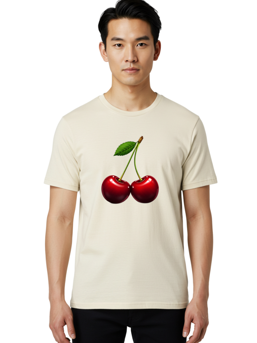 Two-Cherries Men'S Graphic Tee, 100% Cotton, Comfortable Casual Summer Wear, Machine Washable, Vintage Camera, Old Camera, Antique Camera, Black Camera, Classic Photography, Photography Equipment, Nostalgic Device, Film Camera, Camera Art Bal537