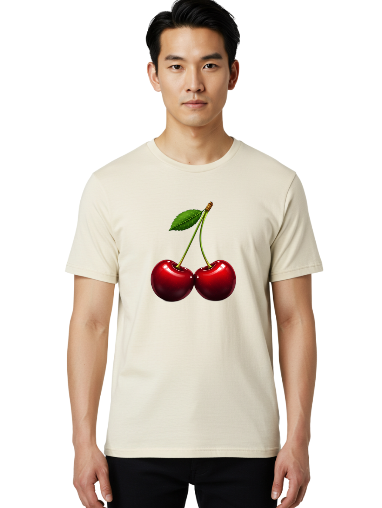 Two-Cherries Men'S Graphic Tee, 100% Cotton, Comfortable Casual Summer Wear, Machine Washable, Vintage Camera, Old Camera, Antique Camera, Black Camera, Classic Photography, Photography Equipment, Nostalgic Device, Film Camera, Camera Art Bal537