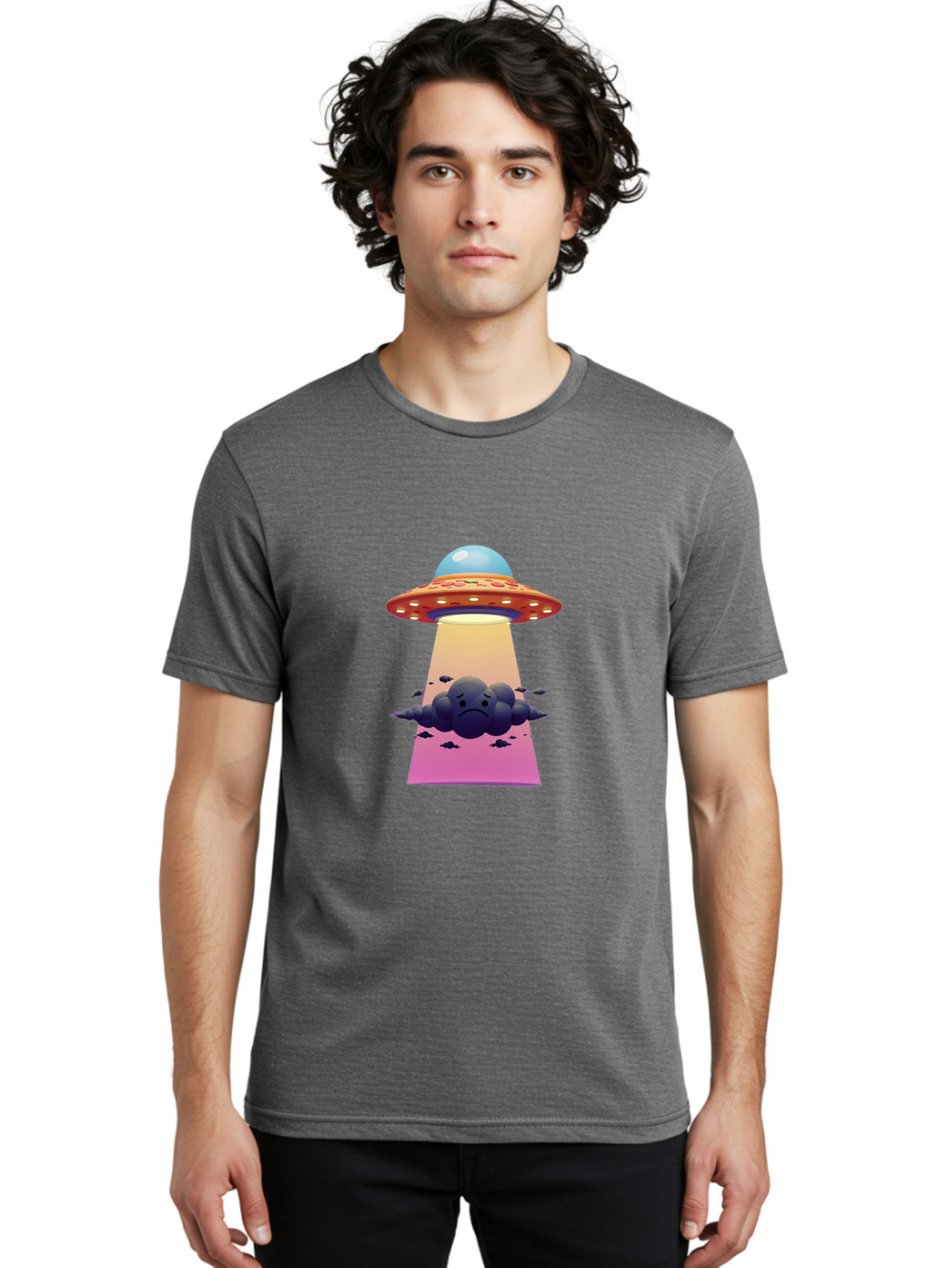 Ufo-Abducting-Frowning-Cloud Men'S Graphic Tee, 100% Cotton, Comfortable Casual Summer Wear, Machine Washable, Vintage Camera, Old Camera, Antique Camera, Black Camera, Classic Photography, Photography Equipment, Nostalgic Device, Film Camera, Bal543