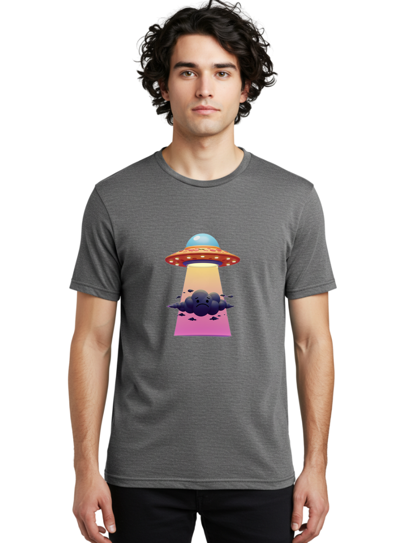 Ufo-Abducting-Frowning-Cloud Men'S Graphic Tee, 100% Cotton, Comfortable Casual Summer Wear, Machine Washable, Vintage Camera, Old Camera, Antique Camera, Black Camera, Classic Photography, Photography Equipment, Nostalgic Device, Film Camera, Bal543