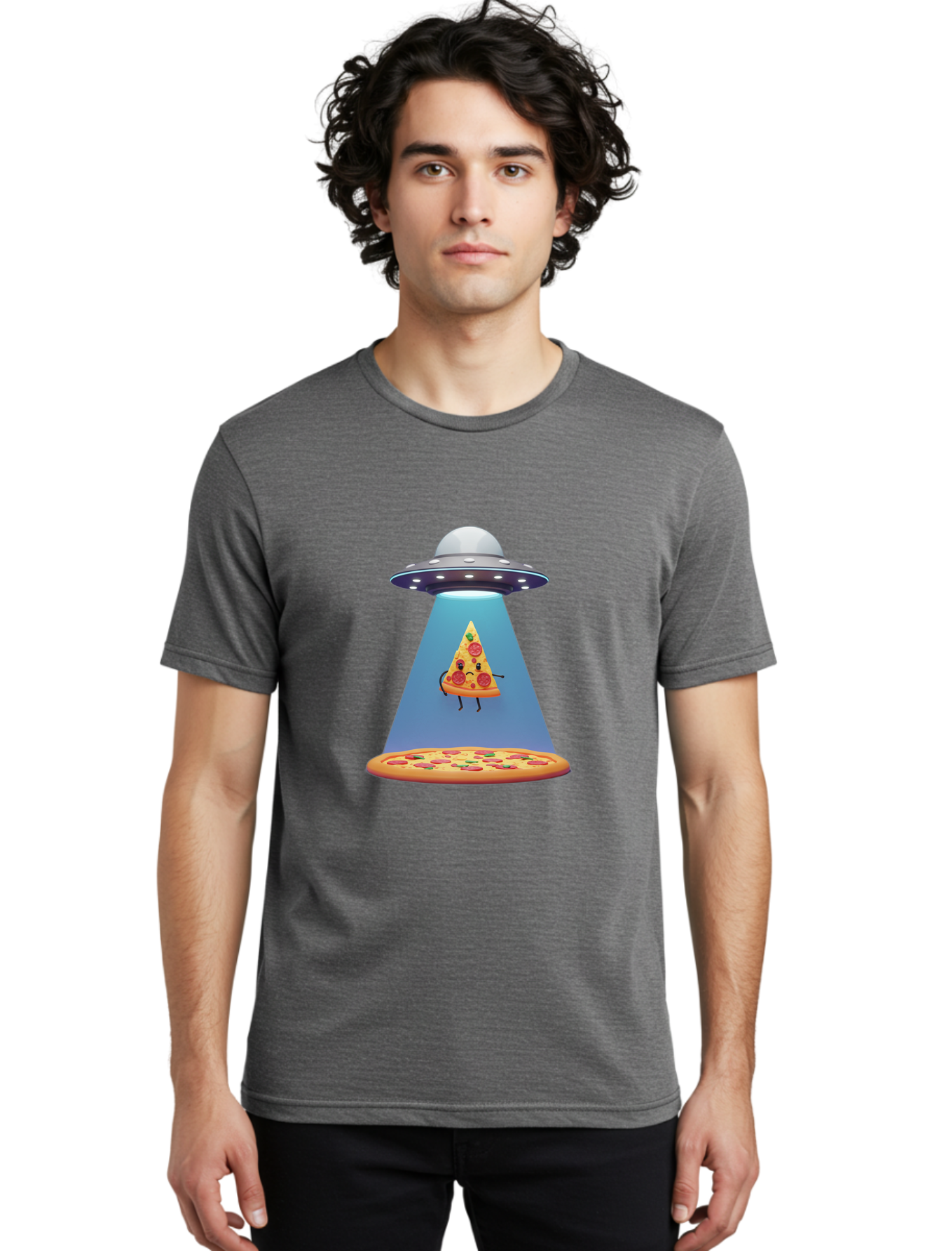 Ufo-Abducting-Pizza-Slice Men'S Graphic Tee, 100% Cotton, Comfortable Casual Summer Wear, Machine Washable, Vintage Camera, Old Camera, Antique Camera, Black Camera, Classic Photography, Photography Equipment, Nostalgic Device, Film Camera, Bal544