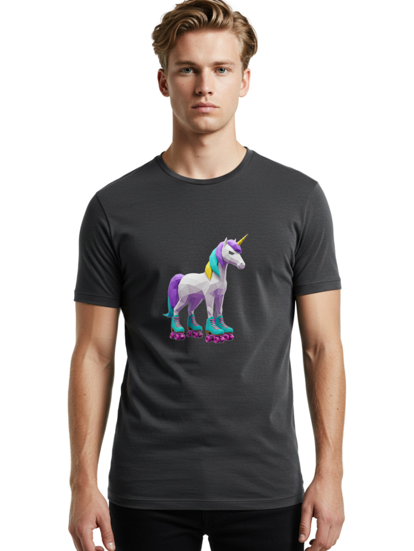 Unicorn-On-Rollerskates-2 Men'S Graphic Tee, 100% Cotton, Comfortable Casual Summer Wear, Machine Washable, Vintage Camera, Old Camera, Antique Camera, Black Camera, Classic Photography, Photography Equipment, Nostalgic Device, Film Camera, Bal547