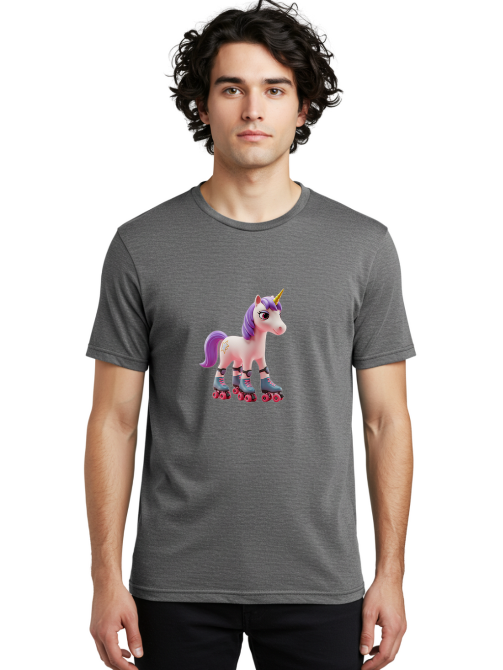 Unicorn-On-Rollerskates-3 Men'S Graphic Tee, 100% Cotton, Comfortable Casual Summer Wear, Machine Washable, Vintage Camera, Old Camera, Antique Camera, Black Camera, Classic Photography, Photography Equipment, Nostalgic Device, Film Camera, Bal548
