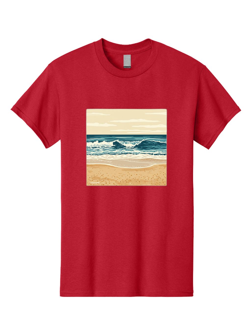 Unplugged-Beach-Scene Men'S Graphic Tee, 100% Cotton, Comfortable Casual Summer Wear, Machine Washable, Vintage Camera, Old Camera, Antique Camera, Black Camera, Classic Photography, Photography Equipment, Nostalgic Device, Film Camera, Bal551