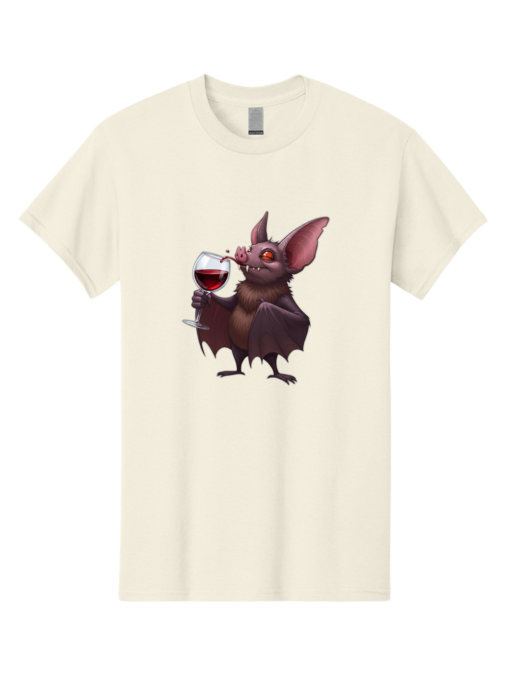 Vampire-Bat-Drinking-Wine Men'S Graphic Tee, 100% Cotton, Comfortable Casual Summer Wear, Machine Washable, Vintage Camera, Old Camera, Antique Camera, Black Camera, Classic Photography, Photography Equipment, Nostalgic Device, Film Camera, Bal553