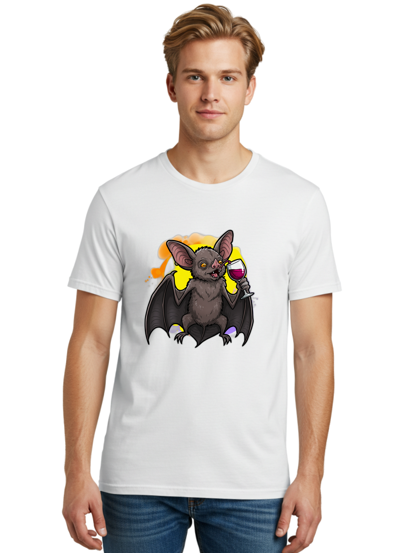 Vampire-Bat-Wine Men'S Graphic Tee, 100% Cotton, Comfortable Casual Summer Wear, Machine Washable, Vintage Camera, Old Camera, Antique Camera, Black Camera, Classic Photography, Photography Equipment, Nostalgic Device, Film Camera, Camera Art Bal555