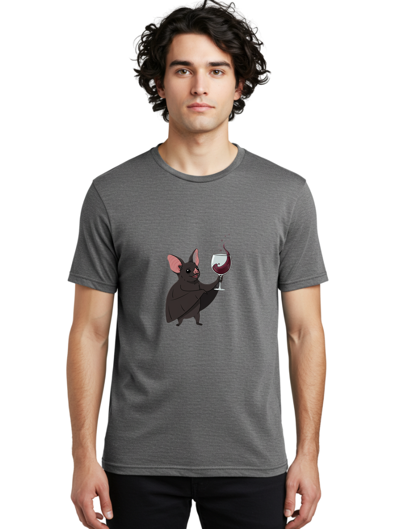 Vampire-Bat-Wineglass Men'S Graphic Tee, 100% Cotton, Comfortable Casual Summer Wear, Machine Washable, Vintage Camera, Old Camera, Antique Camera, Black Camera, Classic Photography, Photography Equipment, Nostalgic Device, Film Camera, Bal556