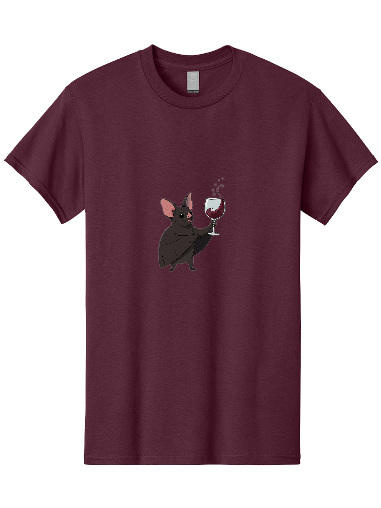 Vampire-Bat-Wineglass Men'S Graphic Tee, 100% Cotton, Comfortable Casual Summer Wear, Machine Washable, Vintage Camera, Old Camera, Antique Camera, Black Camera, Classic Photography, Photography Equipment, Nostalgic Device, Film Camera, Bal556