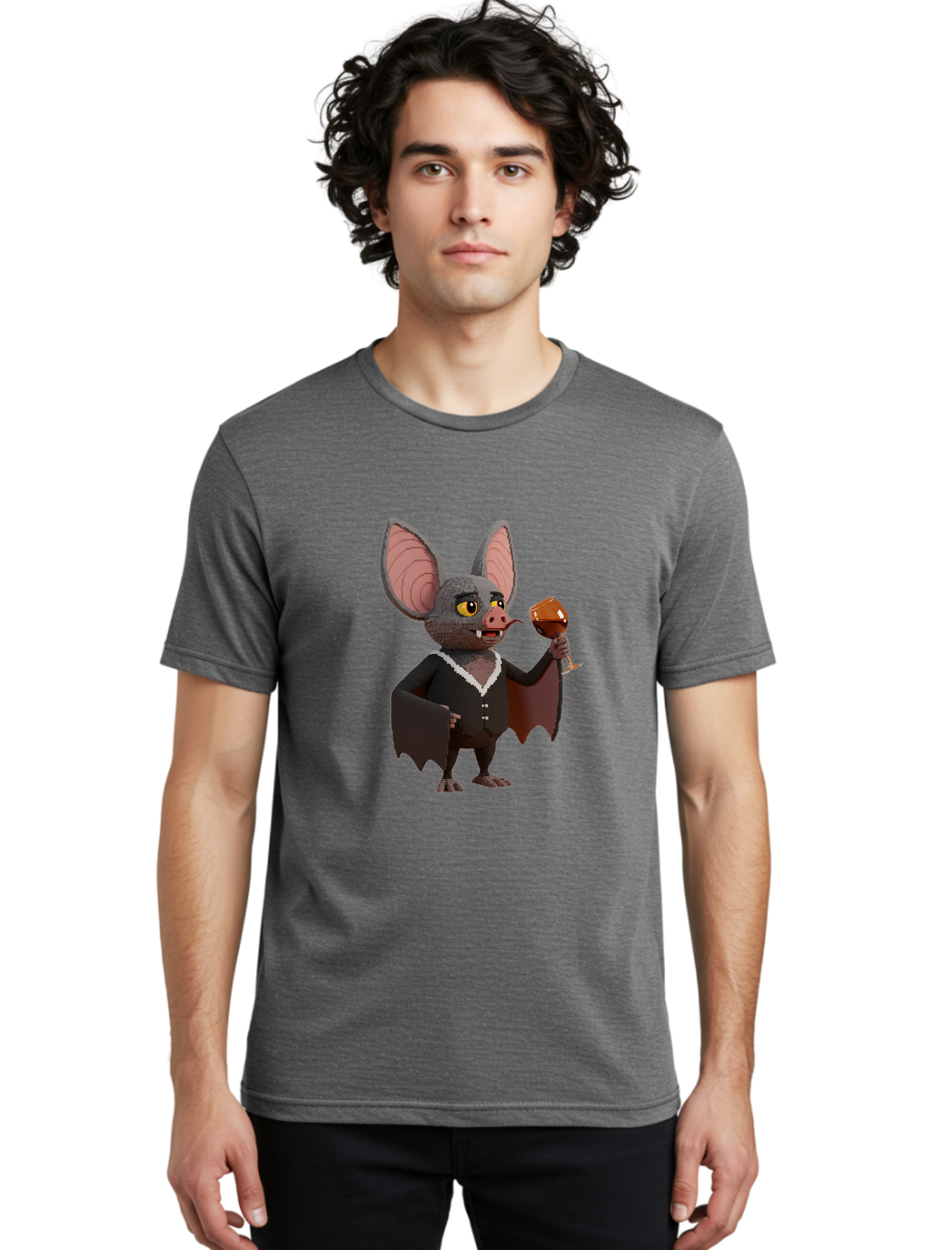 Vampire-Bat Men'S Graphic Tee, 100% Cotton, Comfortable Casual Summer Wear, Machine Washable, Vintage Camera, Old Camera, Antique Camera, Black Camera, Classic Photography, Photography Equipment, Nostalgic Device, Film Camera, Camera Art Bal558