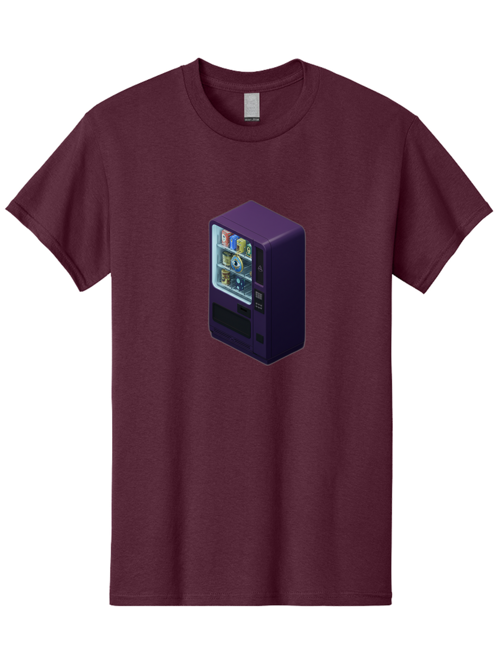 Vending-Machine-1 Men'S Graphic Tee, 100% Cotton, Comfortable Casual Summer Wear, Machine Washable, Vintage Camera, Old Camera, Antique Camera, Black Camera, Classic Photography, Photography Equipment, Nostalgic Device, Film Camera, Camera Art Bal559