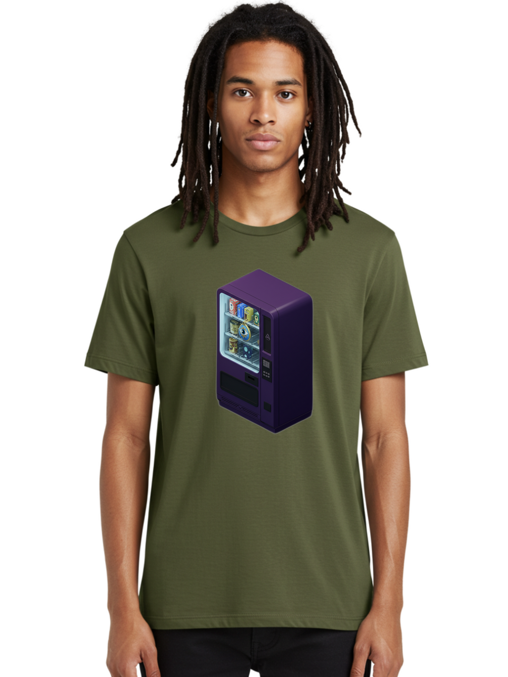 Vending-Machine-1 Men'S Graphic Tee, 100% Cotton, Comfortable Casual Summer Wear, Machine Washable, Vintage Camera, Old Camera, Antique Camera, Black Camera, Classic Photography, Photography Equipment, Nostalgic Device, Film Camera, Camera Art Bal559
